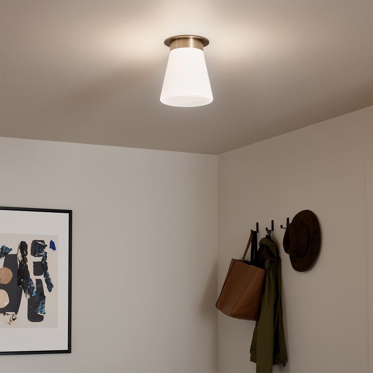 Albers Flush 1 Liter E27 Ceiling Light Fixture - Modern LED Lighting for Bedroom, Living Room & Hallway