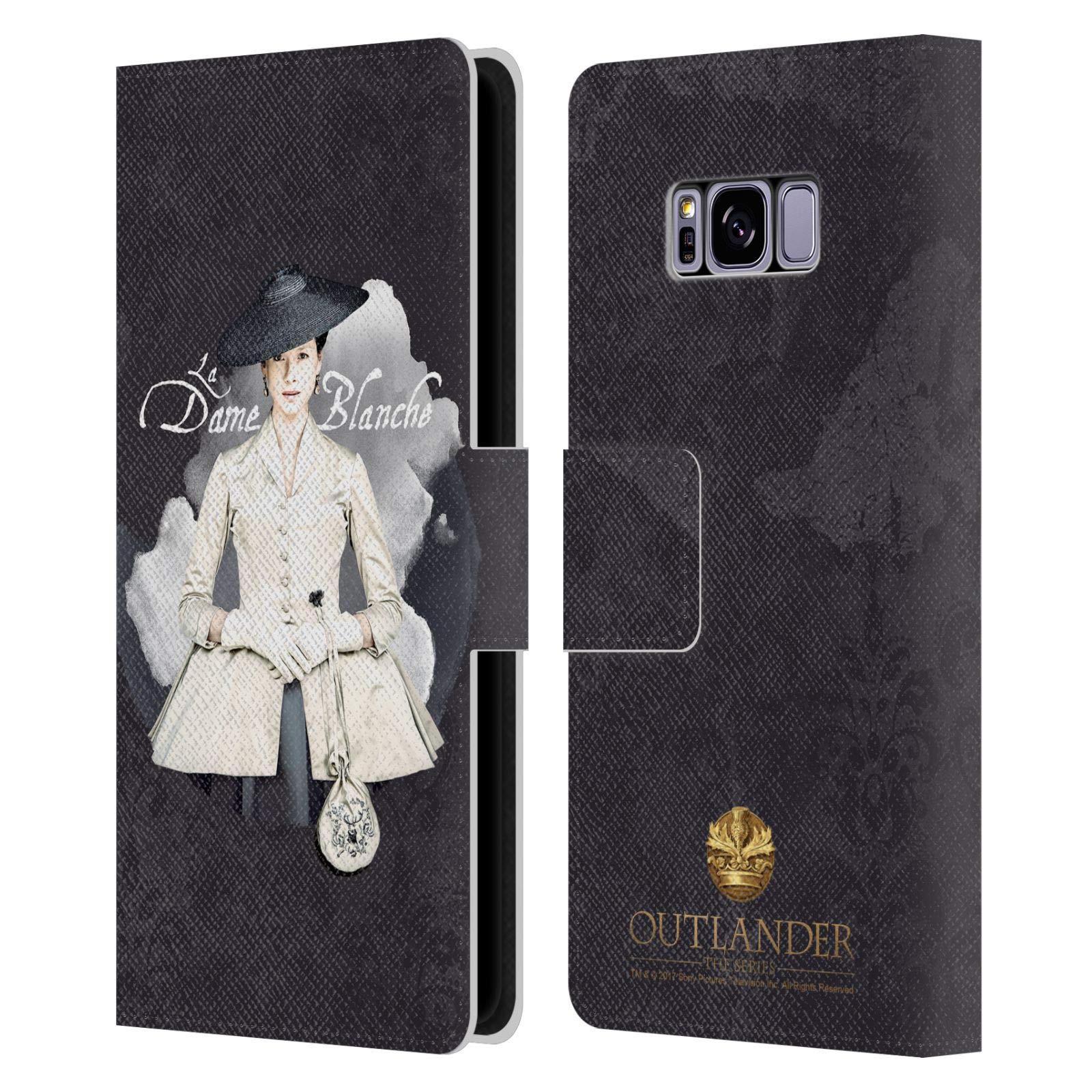 Head Case Designs Outlander La Dame Blanche Leather Book Wallet Case for Samsung Galaxy S8 – Perfect for Fans, Reading & Travel