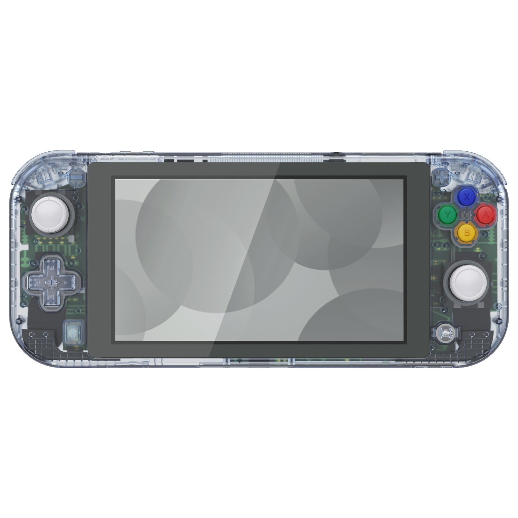 eXtremeRate Crystal Glacier Blue DIY Replacement Shell for Nintendo Switch Lite - Custom Controller Housing with Screen Protector | Durable Case Cover for NSL | Perfect for Gaming Enthusiasts & DIY Modders