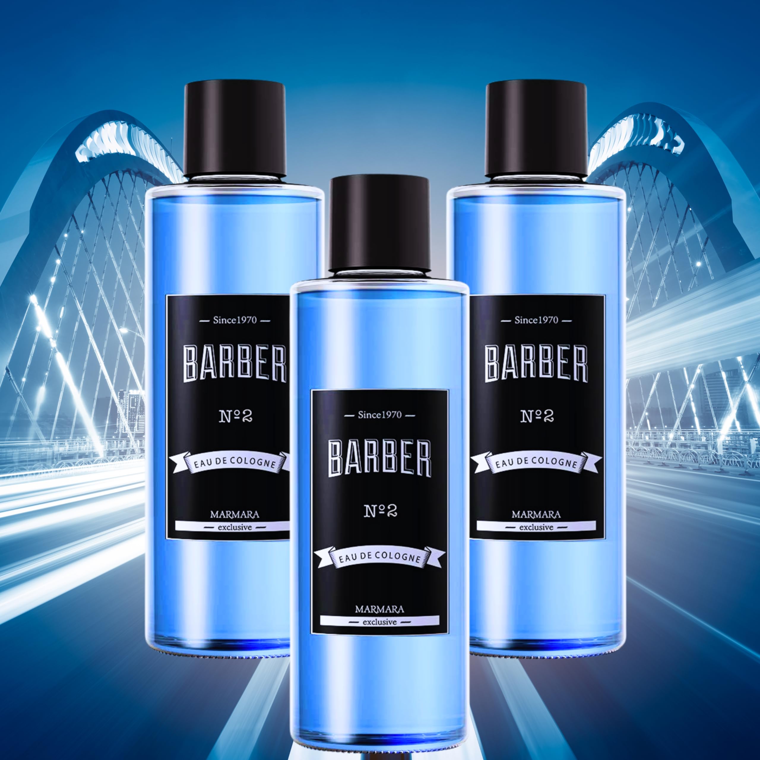 Marmara Barber Cologne No.2 - 6-Pack 500ml Bottles for Professional Barbers & Traditional Shaving Enthusiasts | Perfect for Barber Shops, Grooming Kits & Men's Skincare Routine