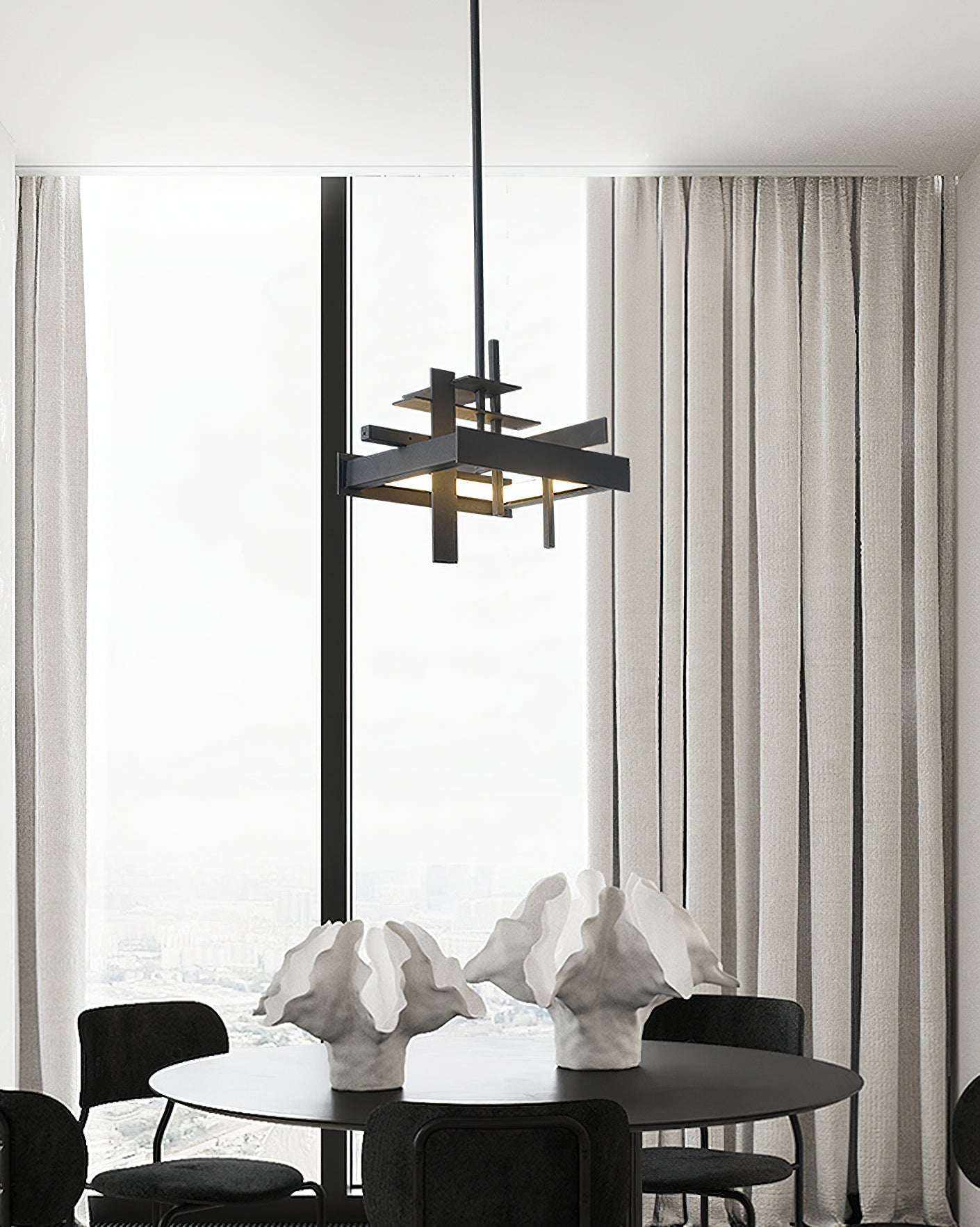 Eithne Modern Planar Pendant Light - Sleek Scandinavian Style Hanging Lamp for Kitchen Island, Dining Room, or Bedroom Lighting