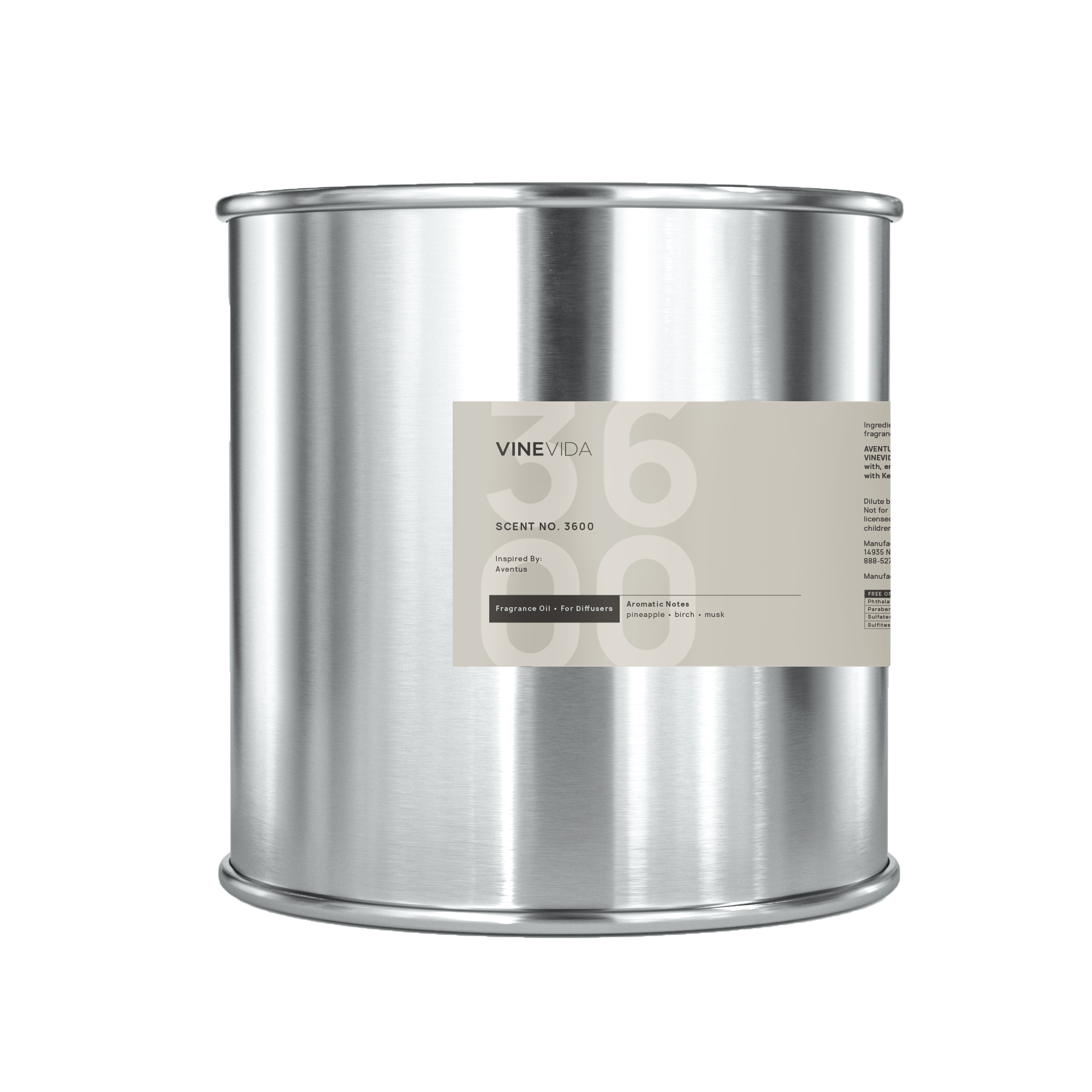 Premium 3600 Fragrance Oil for Cold Air Diffusers - Aventus by Creed Inspired Scent - Perfect for Home, Office & Spa Aromatherapy