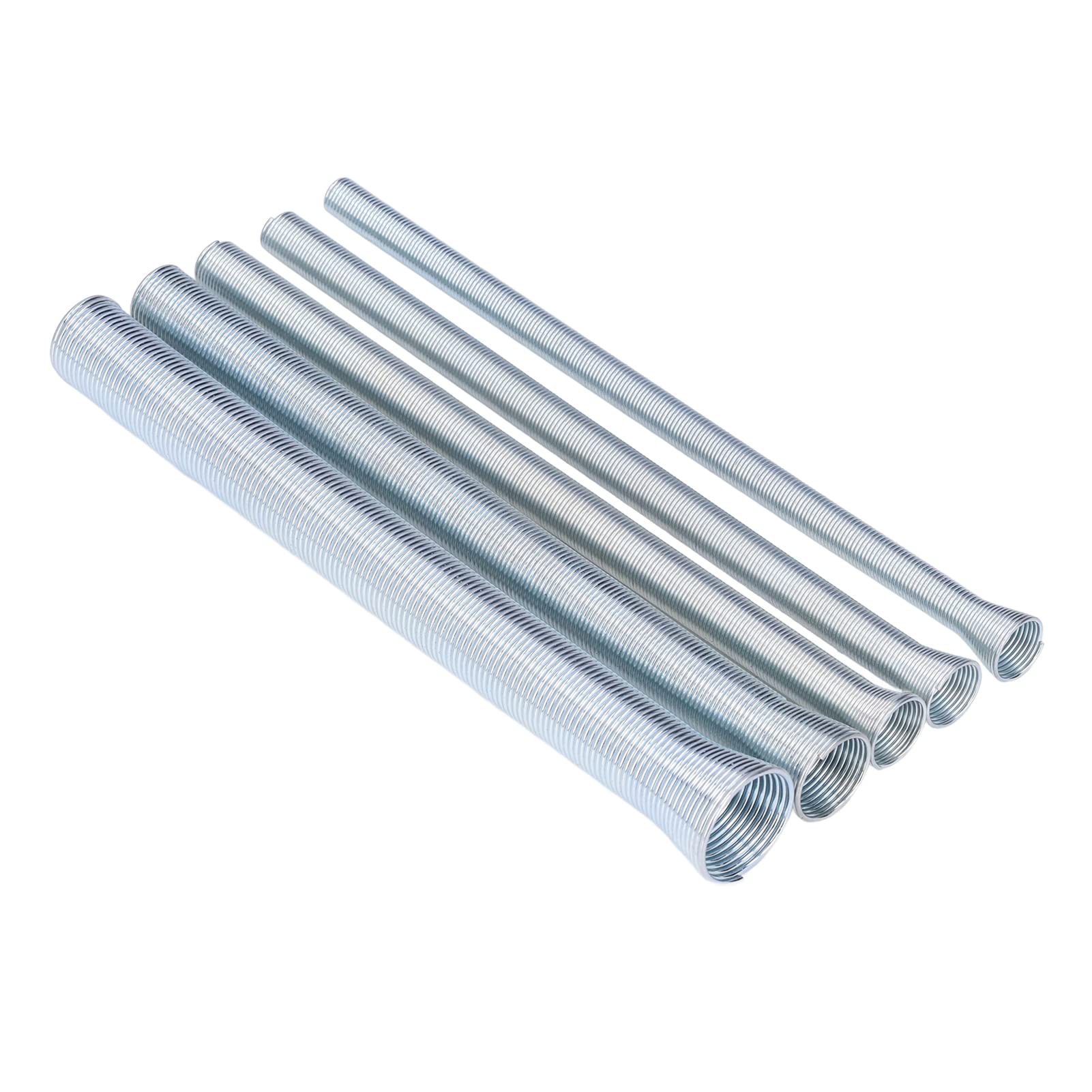 Professional 5Pcs Manual Spring Tube Bender Set - Non-Rusting Pipe Bending Tool for Plumbing, Aluminum & PVC Pipes - Perfect for DIY Home Repairs & Professional Plumbing Projects