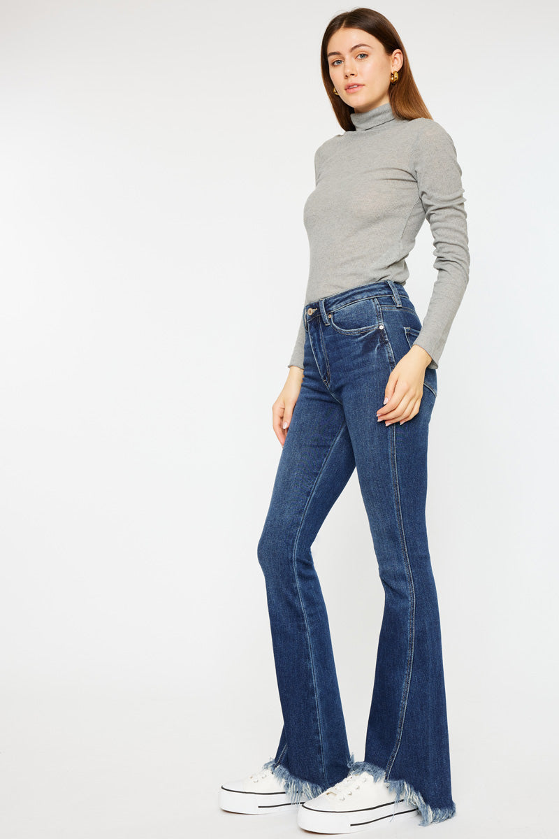 Brooklyn High Rise Bootcut Jeans for Women - Stretchy Denim Pants with Flared Leg | Perfect for Casual Wear, Office & Night Out