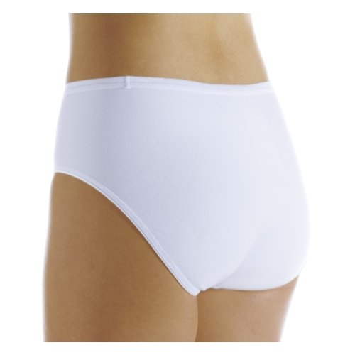 3-Pack Hush Hush Women's Seamless Light Absorbency Panties White 1X - Reusable Incontinence & Period Underwear for Comfort & Protection - Perfect for Daily Wear, Postpartum, Light Bladder Leaks & Menstrual Care