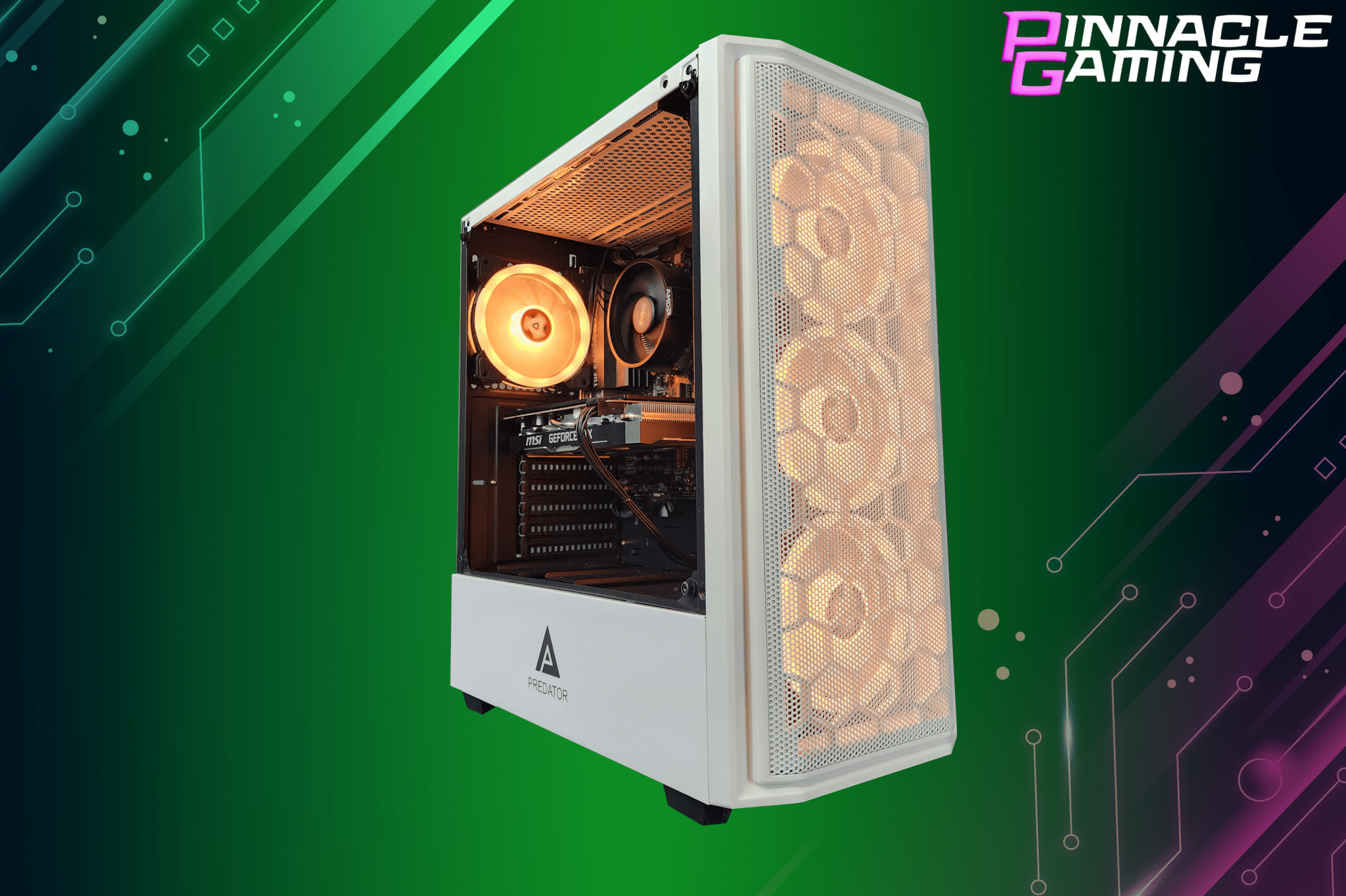 Custom Gaming Desktop PC - AMD Ryzen 5, 2TB SSD, 32GB RAM, NVIDIA RTX 3060, WiFi, White A520 Case - Perfect for Esports, Streaming & High-Performance Gaming