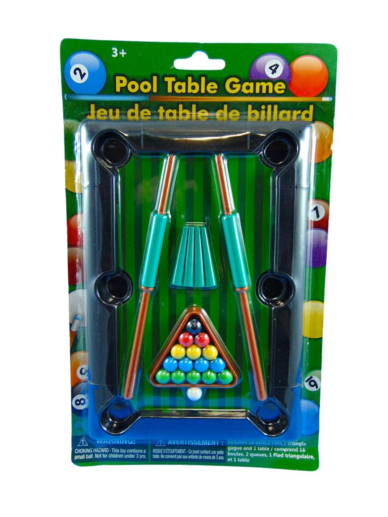 Mini Pool Table - Portable Billiards Game Set for Kids & Adults - Perfect for Home, Office, and Party Entertainment
