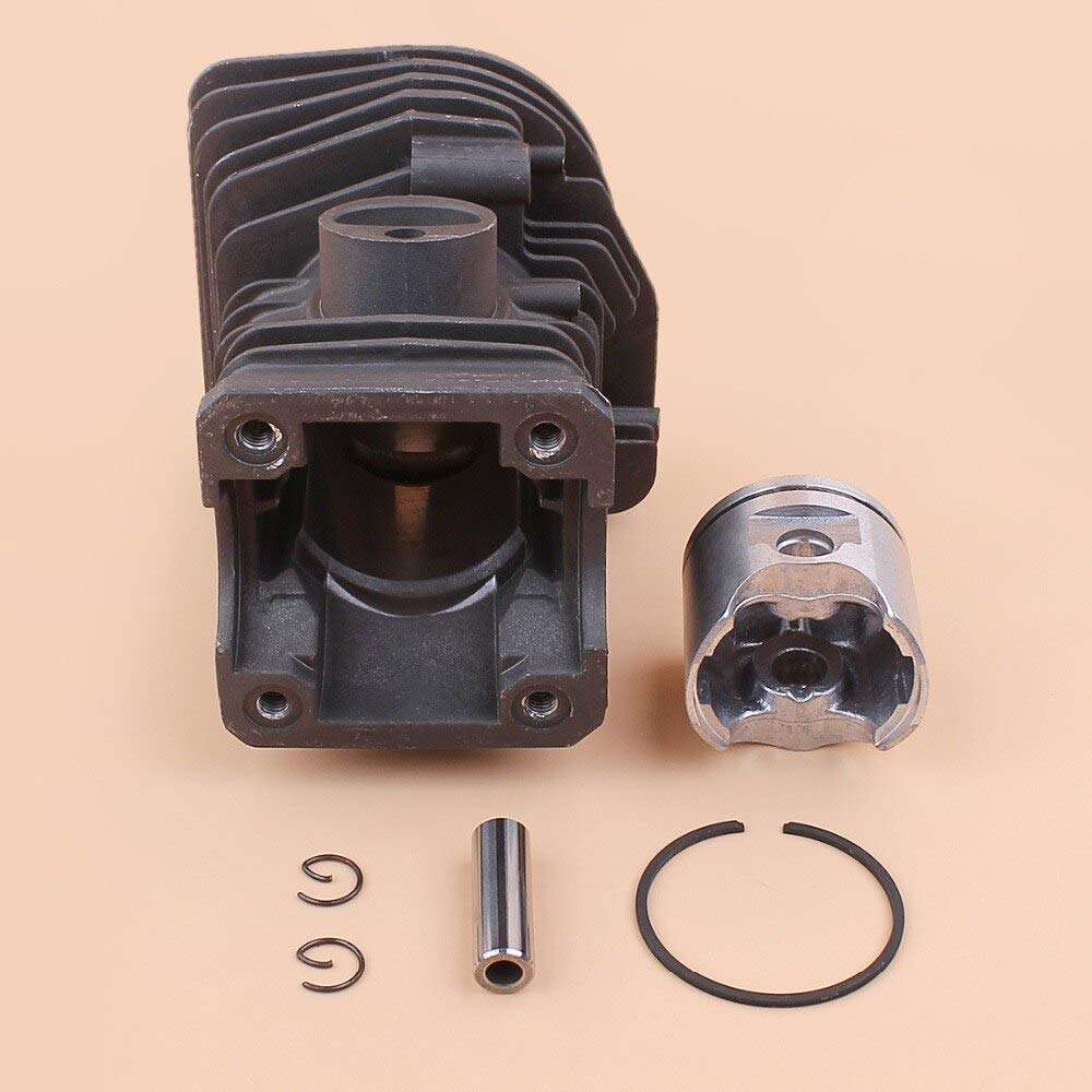 42mm Cylinder Piston Kit for Husqvarna 340 345 Chainsaw Replacement Parts - High Performance Engine Repair Kit for Forestry & Wood Cutting