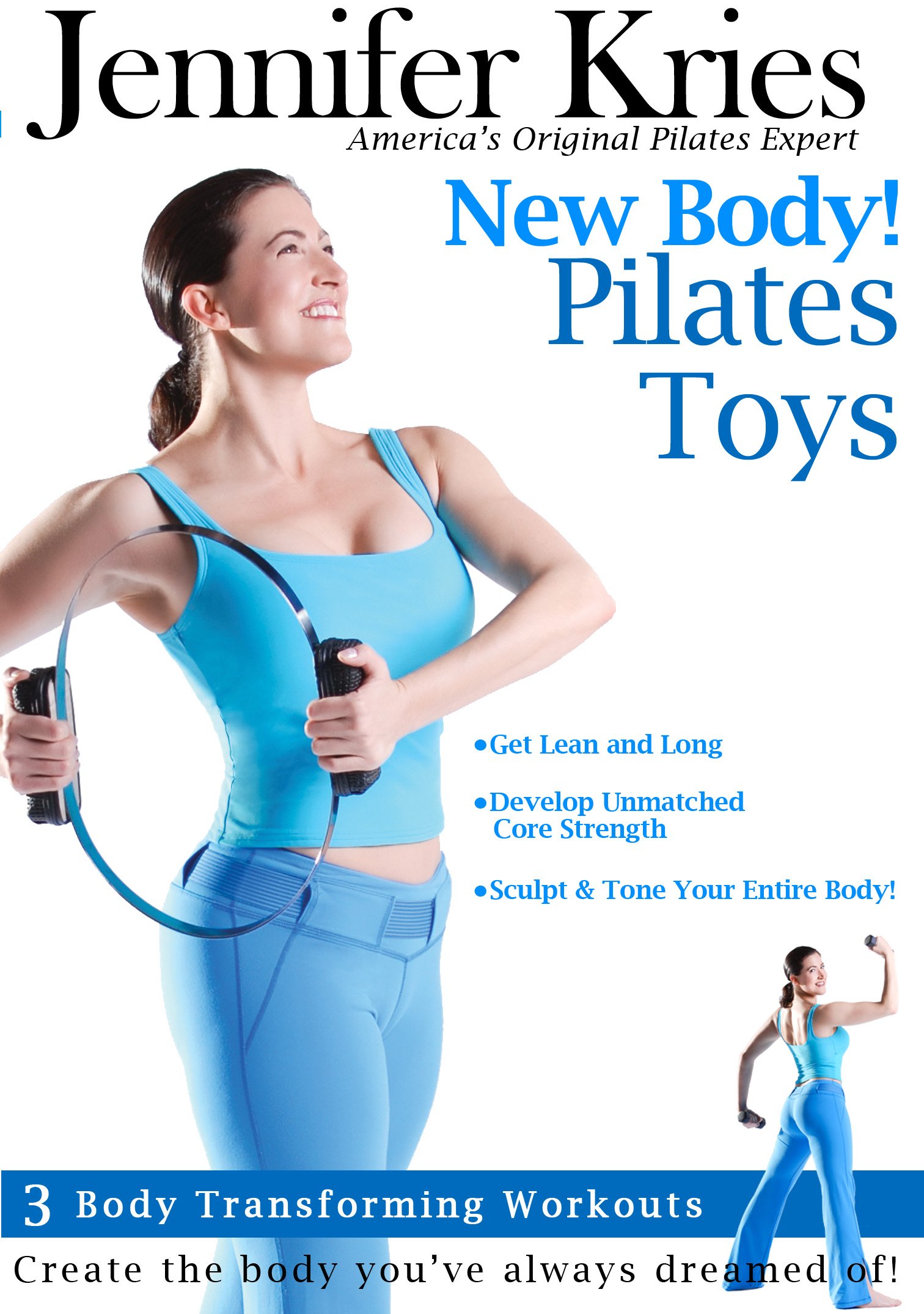 Jennifer Kries New Body Pilates Kit - Professional Home Workout Equipment for Core Strength & Flexibility | Perfect for Yoga, Fitness & Rehabilitation Exercises