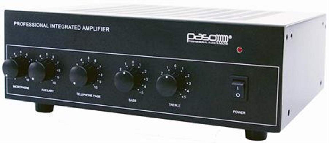 P30BGM 30 Watt 3-Channel Professional Integrated Amplifier for VoIP Phone, Paging & Music on Hold - 600Hz MOH - Perfect for Office, Retail & Hospitality Sound Systems
