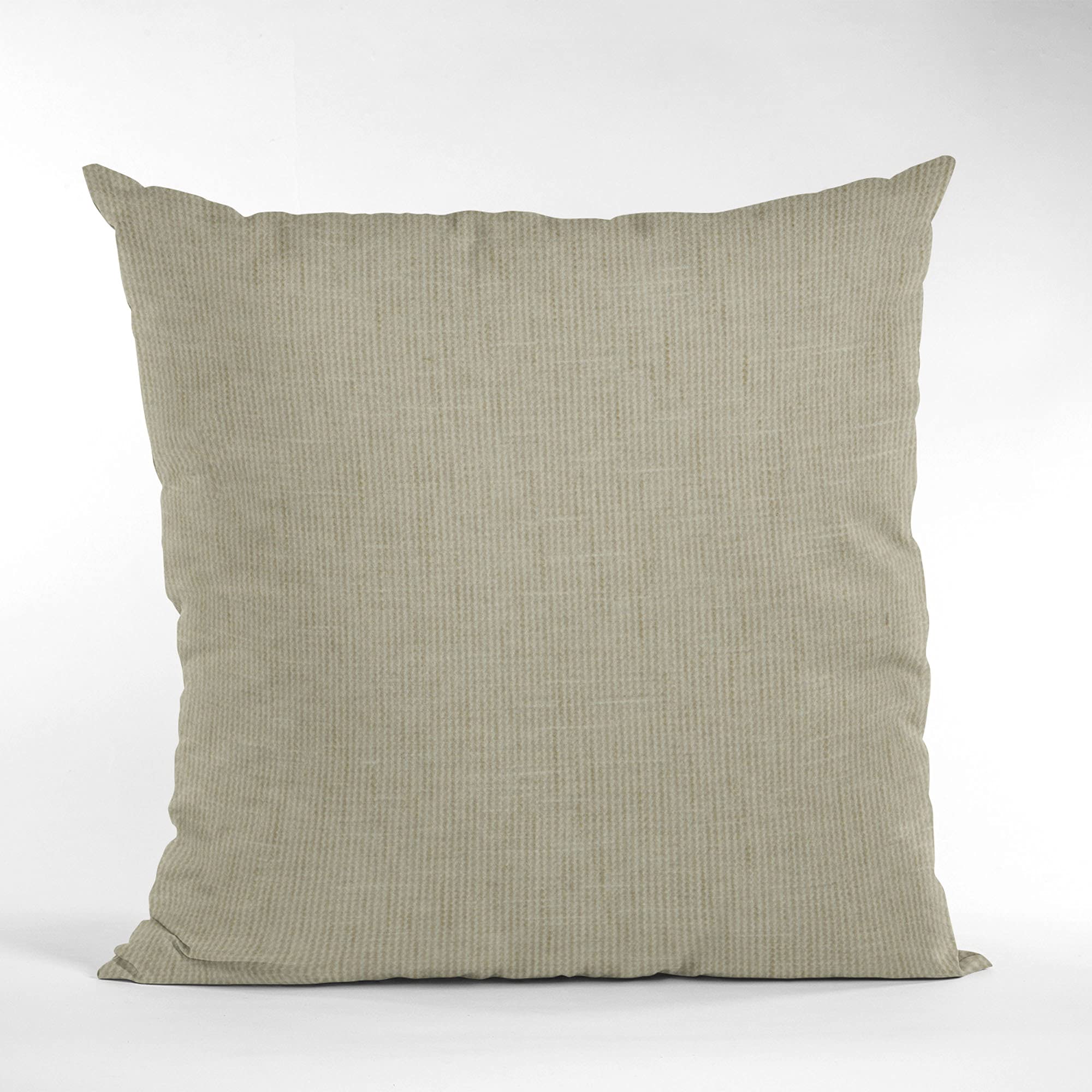Plutus Stonewash Solid Luxury Throw Pillow 22x22 Inches - Waffle Texture Double Sided Brown Decorative Cushion for Sofa, Bed, Living Room & Home Decor