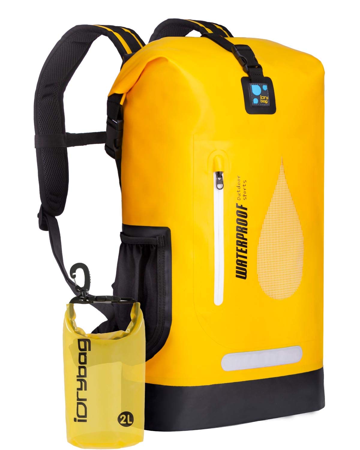 IDRYBAG Waterproof Dry Bag for Kayaking, Boating & Water Sports - Floating Marine Dry Backpack for Gear Protection (Ideal for Kayaking, Camping, Beach & Outdoor Adventures)