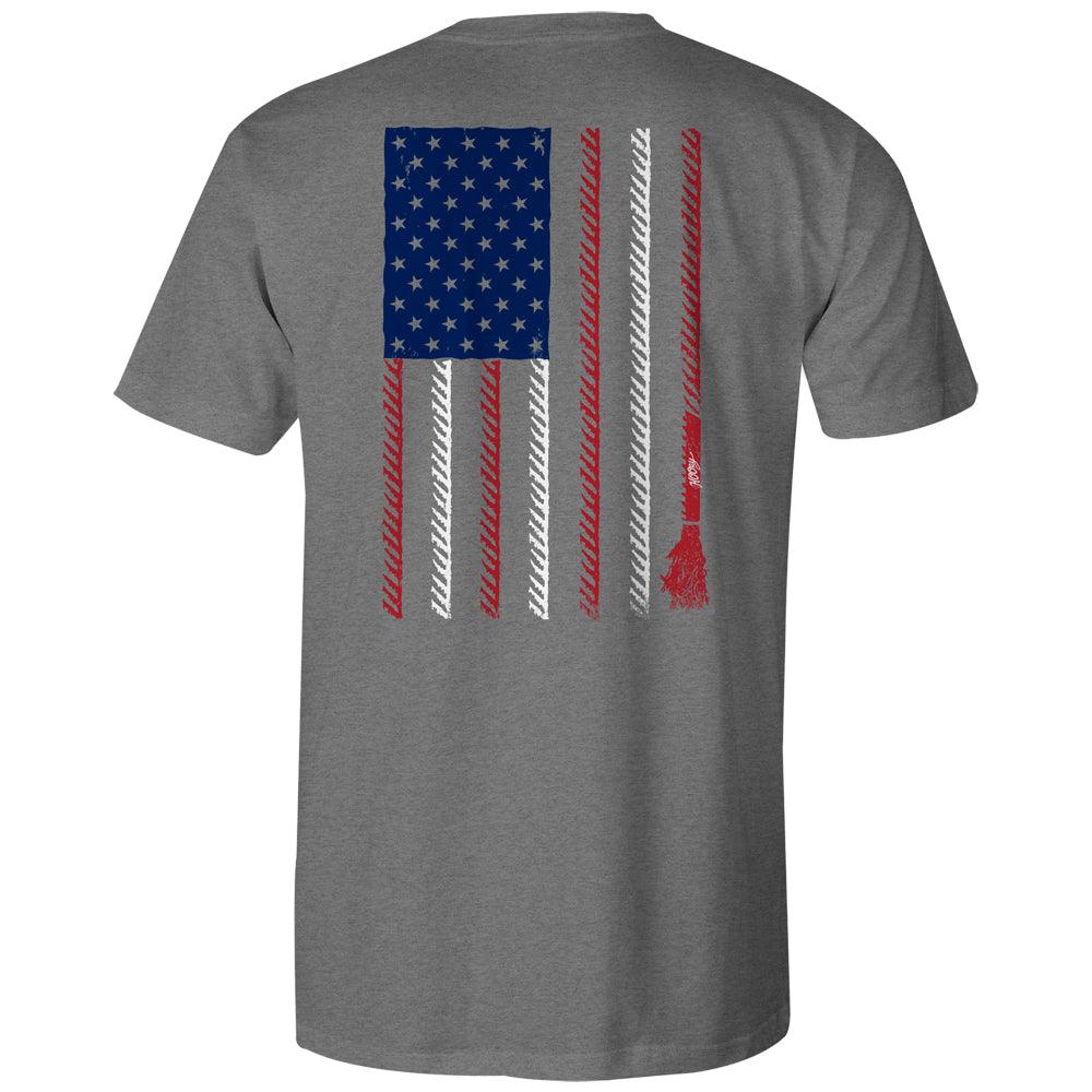 Liberty Roper American Flag T-Shirt - Patriotic Graphic Tee for Men & Women - Casual Wear for 4th of July & Outdoor Events