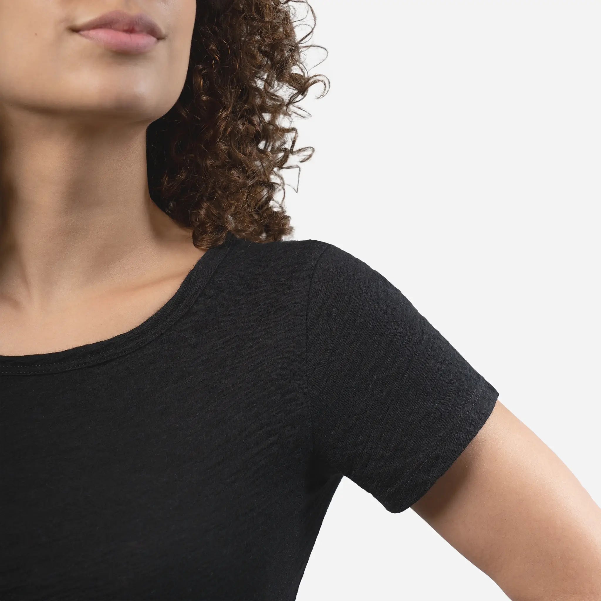 Ultralight Women's Alpaca Wool T-Shirt - 160 GSM Soft Crew Neck Tee for Travel, Hiking & Everyday Comfort
