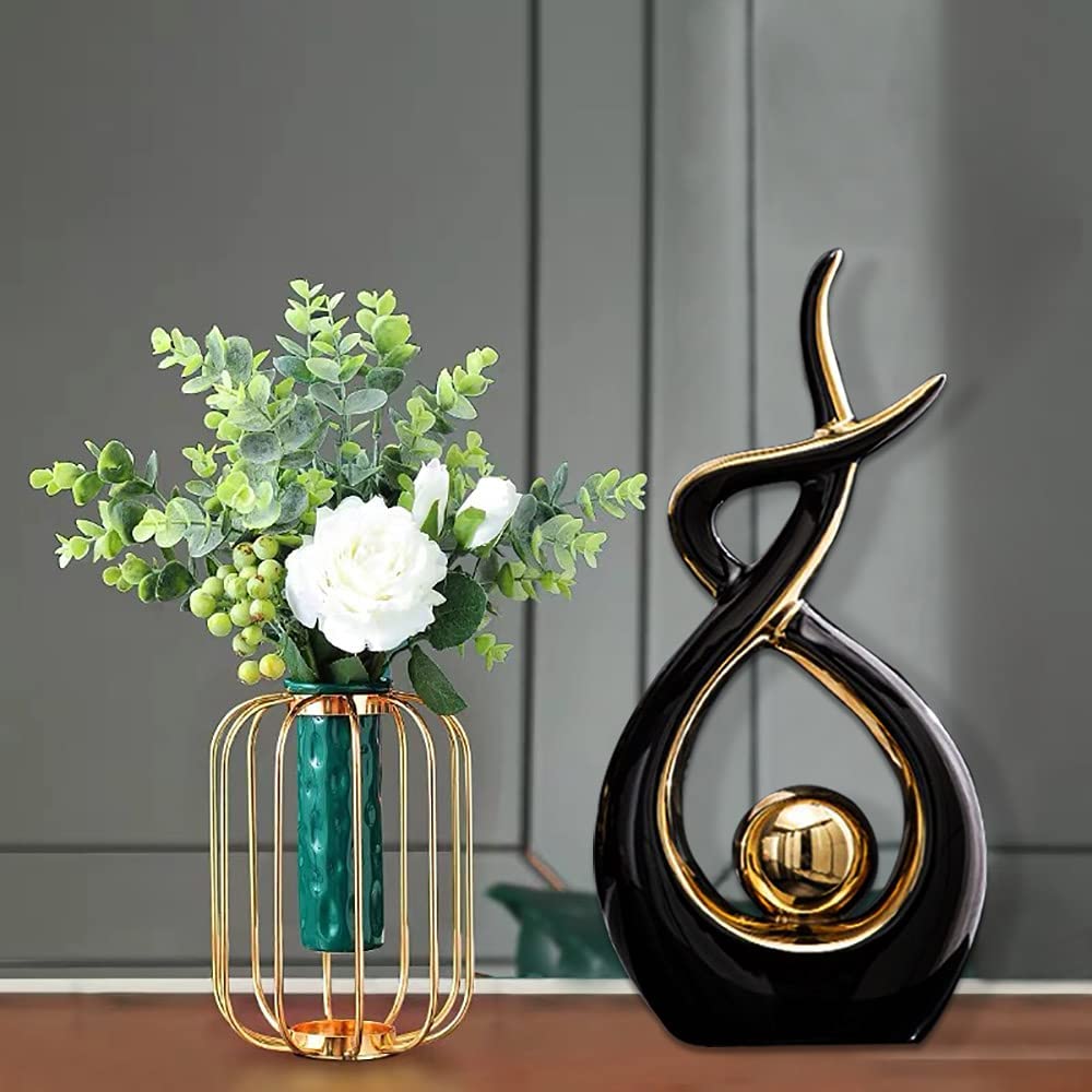 Modern Abstract Ceramic Statue - Norrclp Home Decor Art Piece for Dining Table, Living Room & Office Centerpiece - Elegant Sculpture for Interior Design & Gift Giving