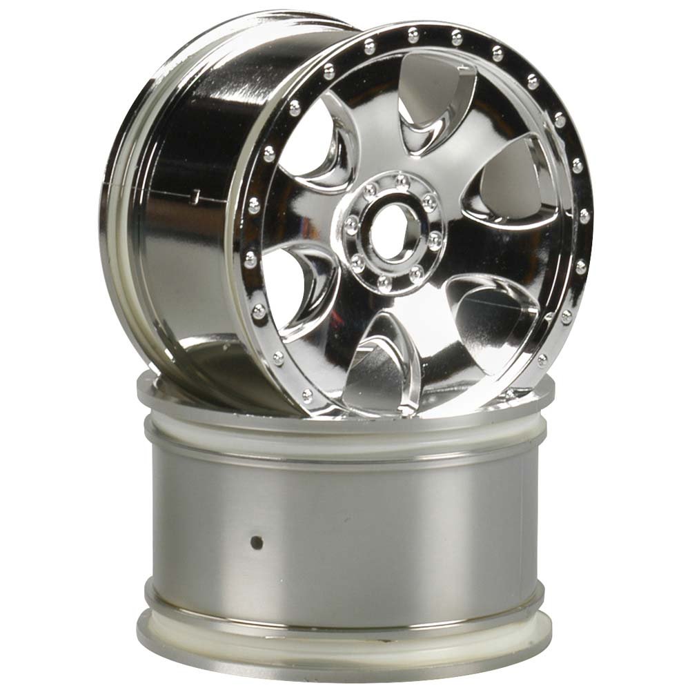 3192 Warlock Chrome Wheels (Set of 2) - Premium Alloy Rims for Trucks & SUVs - Durable & Stylish Upgrade for Off-Road & Street Performance