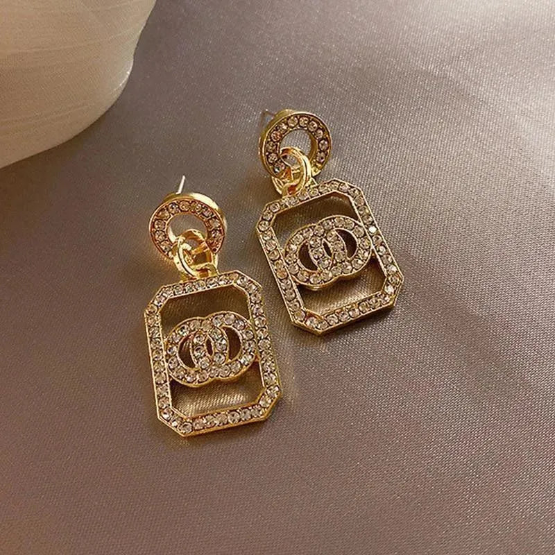 Gold & Silver Drop Earrings for Women - Elegant Dangle Earrings for Parties, Weddings & Everyday Wear