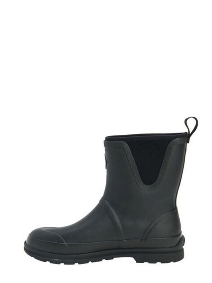 Muck Boots Men's Originals Pull-On Mid Boots - Waterproof Work & Outdoor Boots for Hunting, Farming & Hiking - Black