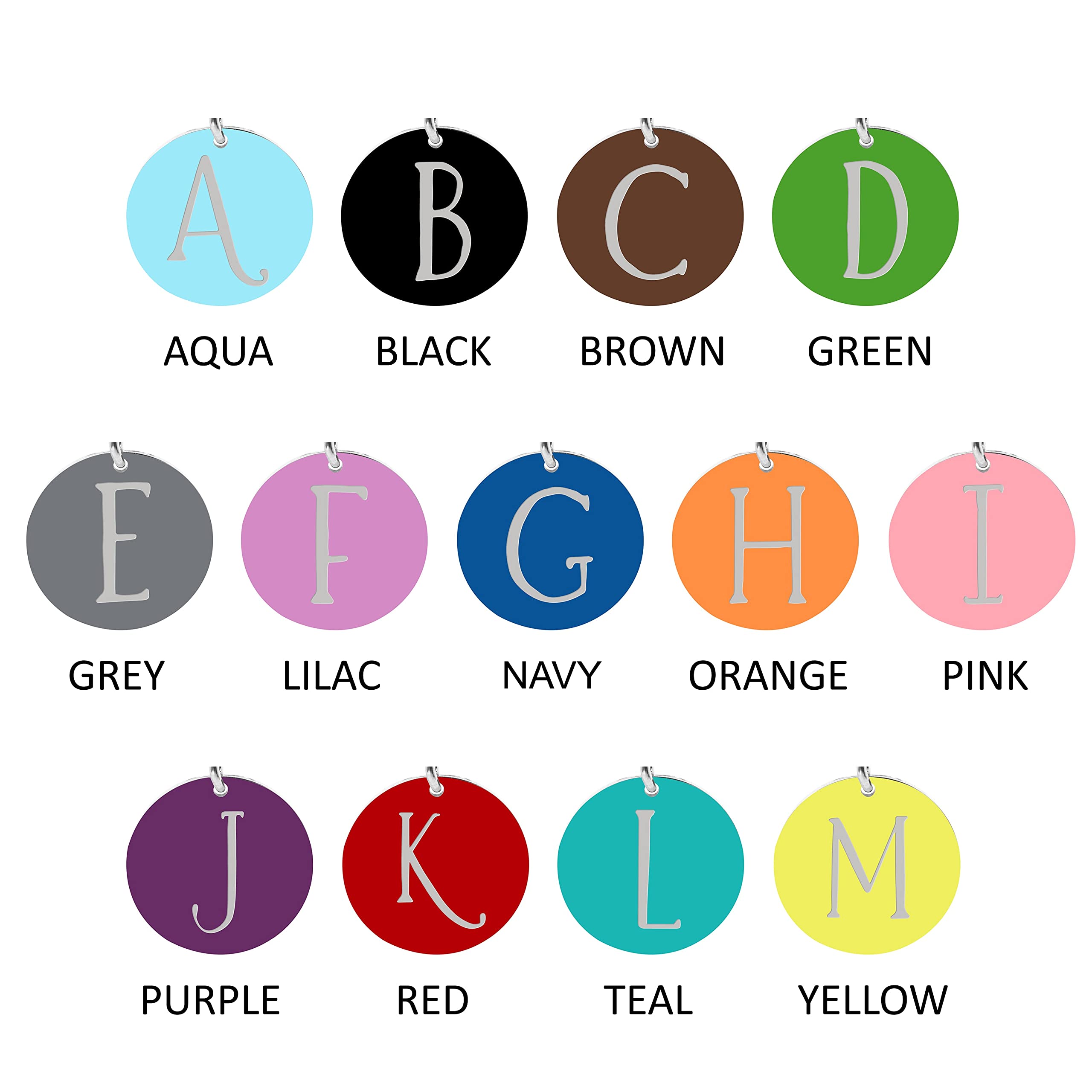 Pink Box High Polished Stainless Steel Round Cable Initial Bracelets A-Z | Reversible Stackable Interchangeable Charm Bangle | Perfect for Layering, Gifts & Everyday Jewelry