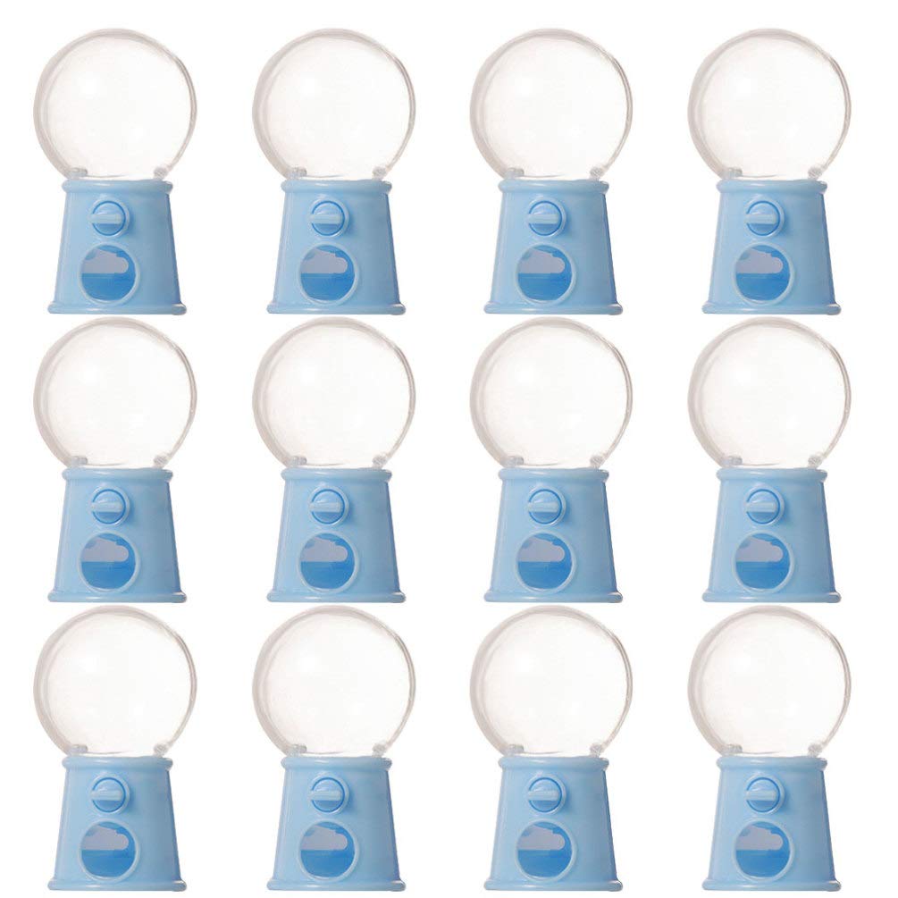 Kisangel 12pcs Mini Gumball Machine Set - Bubble Gum Dispenser with Coin Bank, Fun Candy Vending Toy for Kids Birthday Parties & Classroom Rewards | Perfect for Party Favors, Carnival Prizes & Home Decor