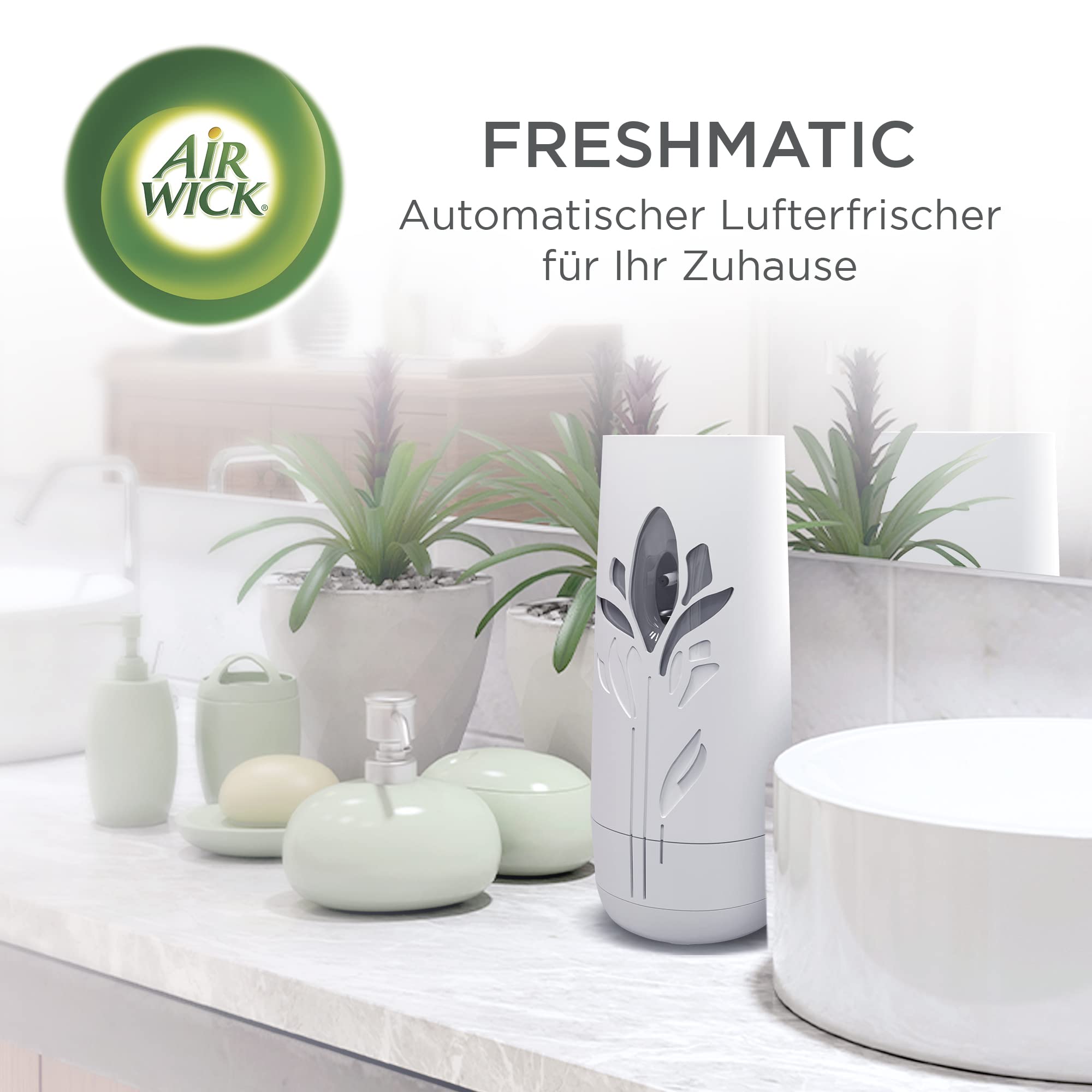 Air Wick Freshmatic Max Automatic Room Spray Refills - Citrus Scent (2 x 250ml) | Air Freshener for Home, Office & Bathroom | Long-Lasting Fragrance for Fresh Indoor Spaces