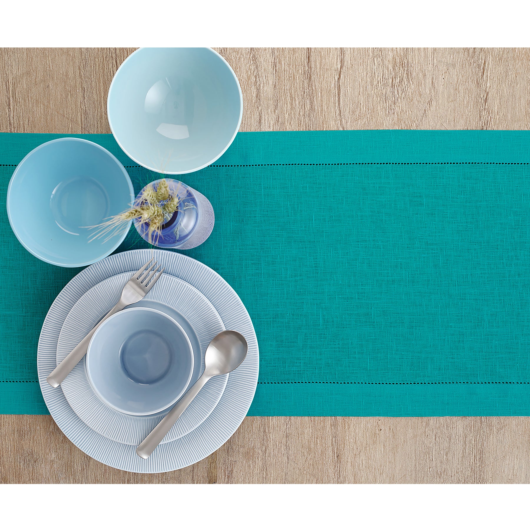 Elegant Classic Hemstitch Table Runner - Perfect for Dining Tables, Weddings & Home Decor - On Sale Now