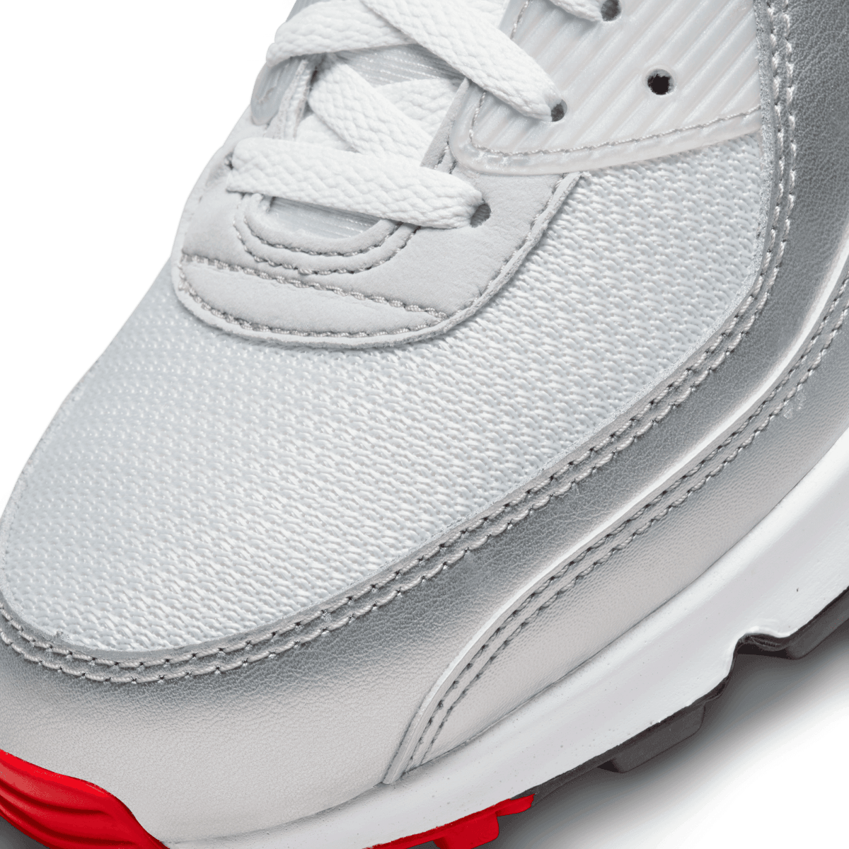 Nike Air Max 90 'Silver Bullet' Retro Running Shoes - Men's/Women's Lifestyle Sneakers for Casual Wear, Gym & Street Fashion