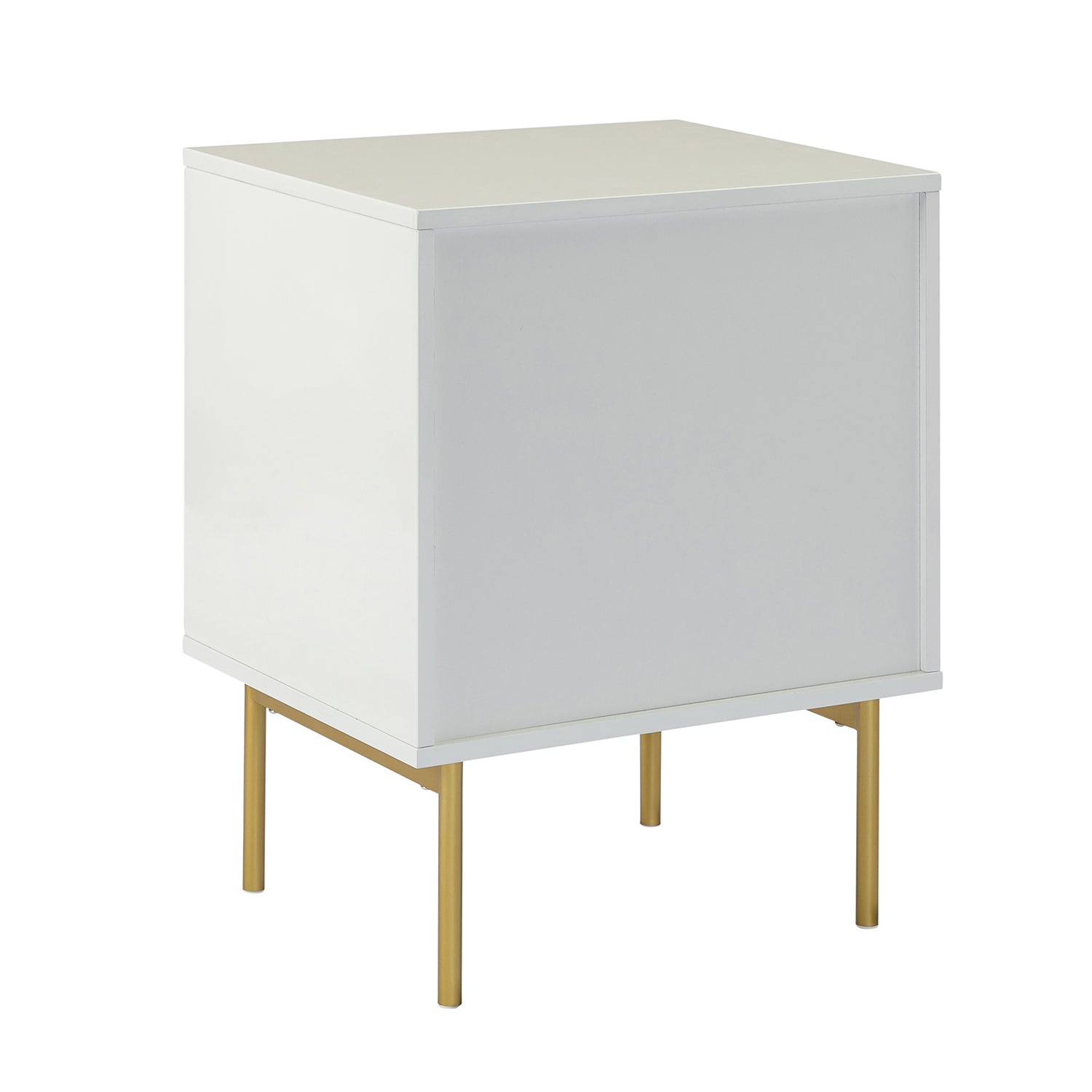 Modern Nightstand with Two Drawers - Nahuel Bedside Table with Optional Styles for Bedroom, Living Room & Guest Room - Sturdy Wooden End Table with Storage for Home Decor