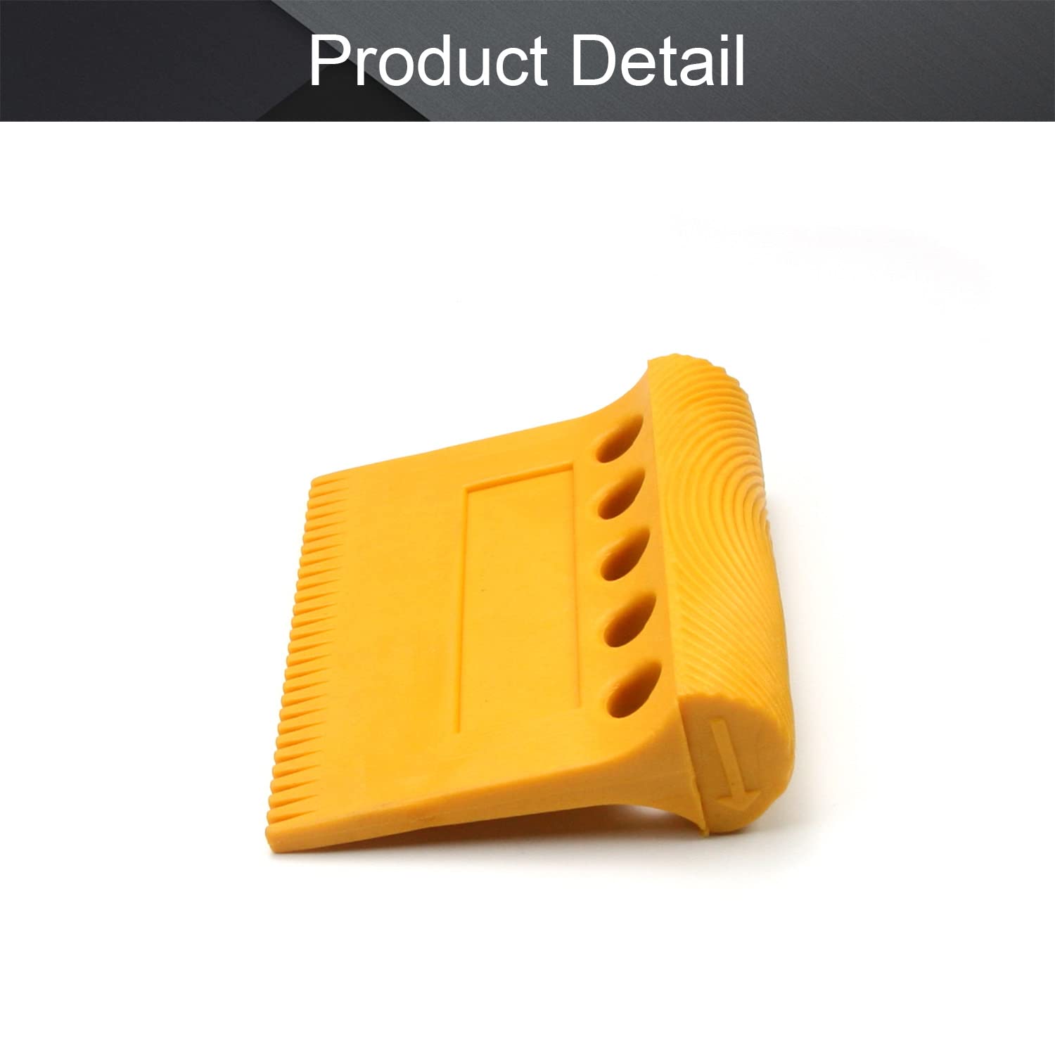 Utoolmart Wood Graining Painting Tool Set - 2 Pcs Yellow Rubber DIY Art Paint Rollers for Wall Decoration & Faux Wood Finishing | Perfect for Home Improvement, Furniture Restoration, and Creative Craft Projects