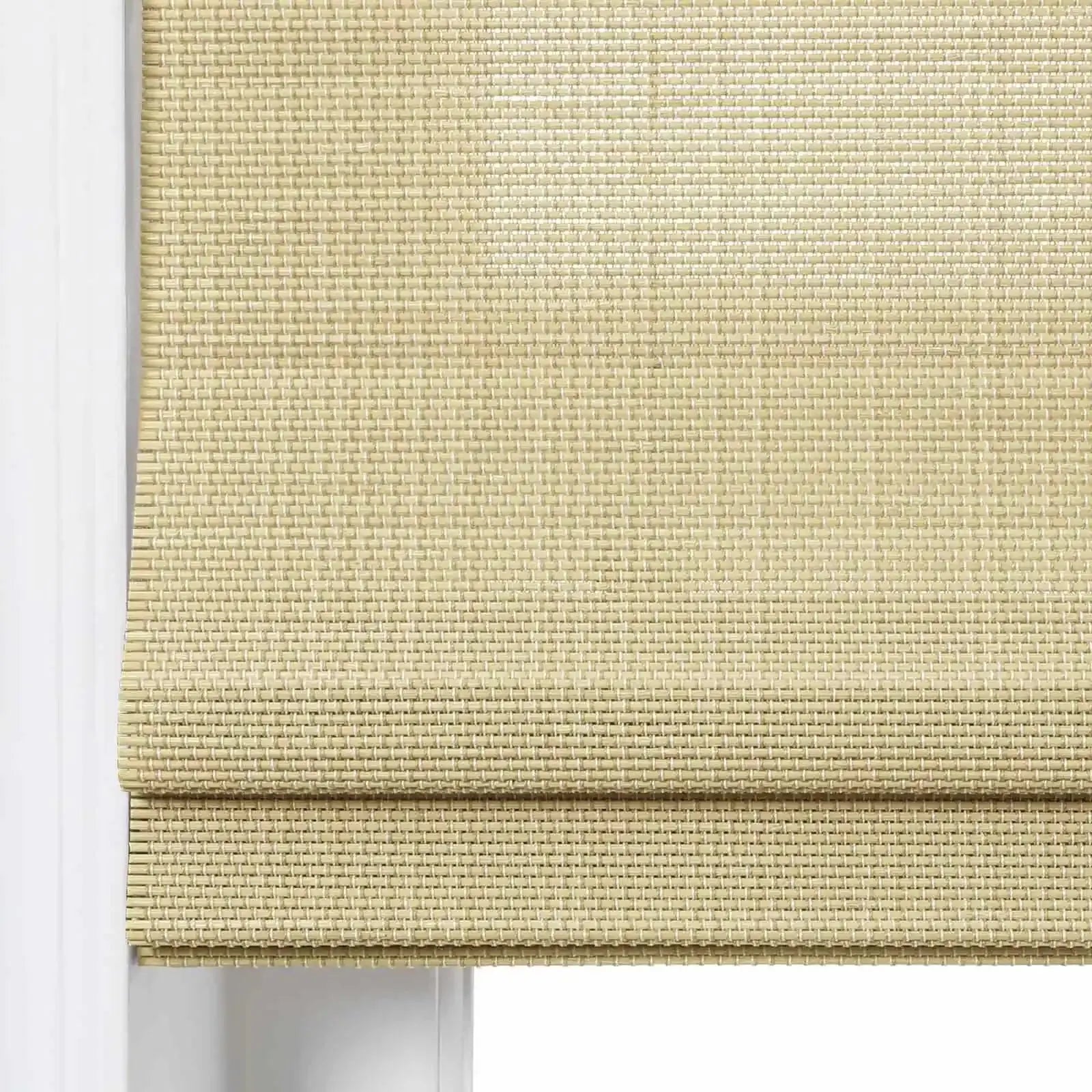Rae Natural Bamboo Woven Shades Series S - Eco-Friendly Window Blinds for Home & Office - Perfect for Living Room, Bedroom, and Patio Privacy