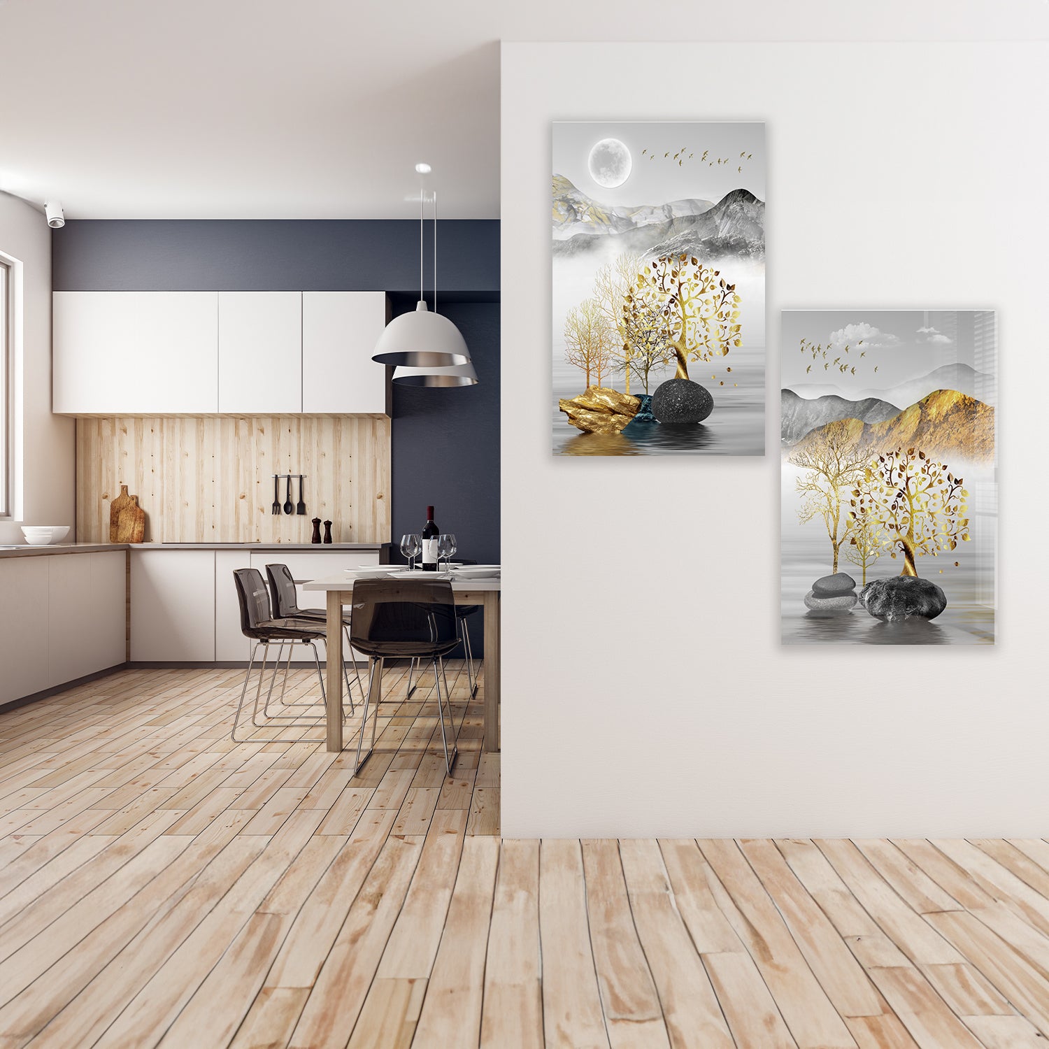 Golden Tree - Premium Artificial Bonsai Tree for Home & Office Decor - Perfect for Zen Gardens, Living Rooms, Desktops & Gift Giving