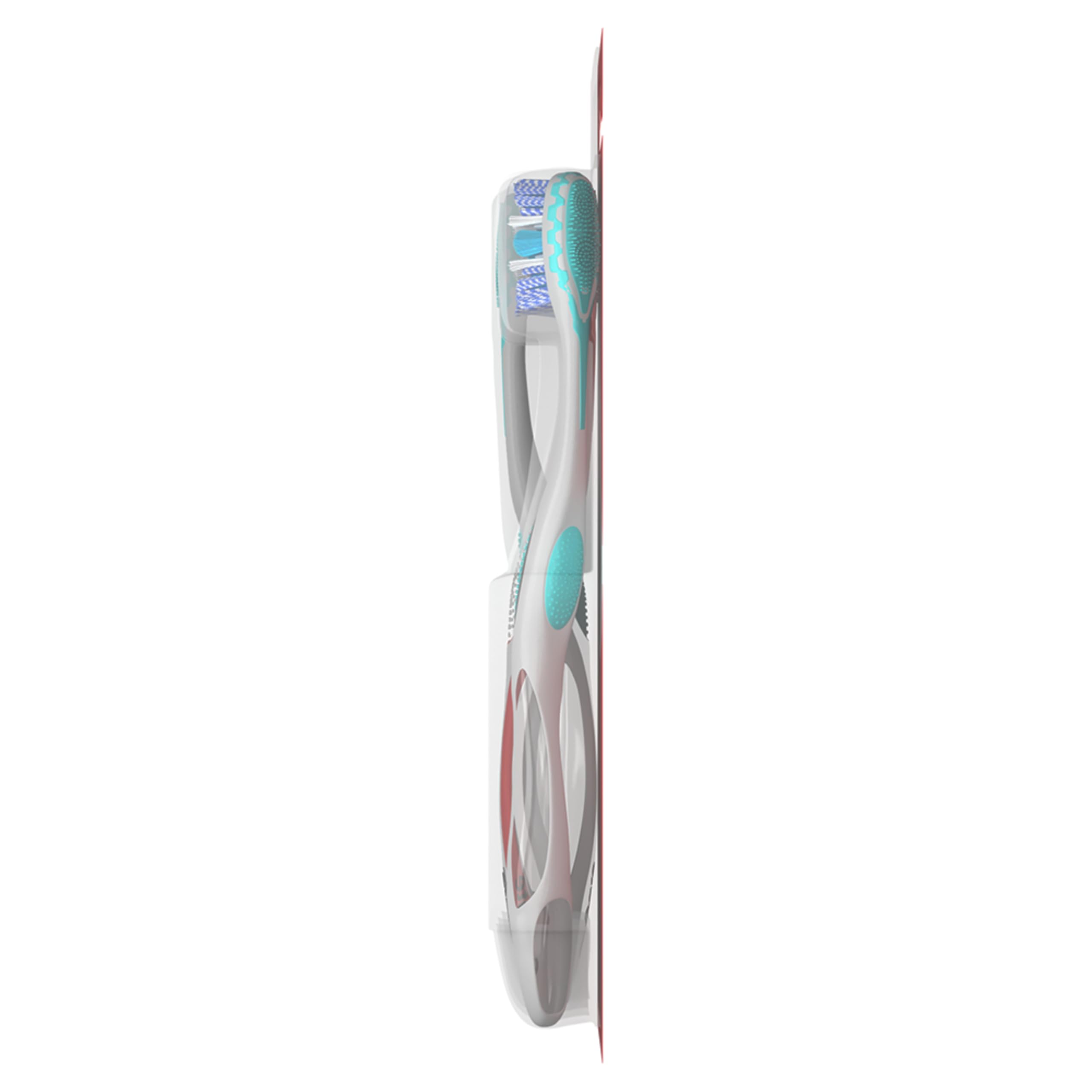 Colgate 360 Advanced Optic White Whitening Toothbrush with Tongue Cleaner - Soft Bristles, 4 Pack - for Sensitive Teeth & Fresh Breath - Perfect for Home, Travel & Daily Oral Care
