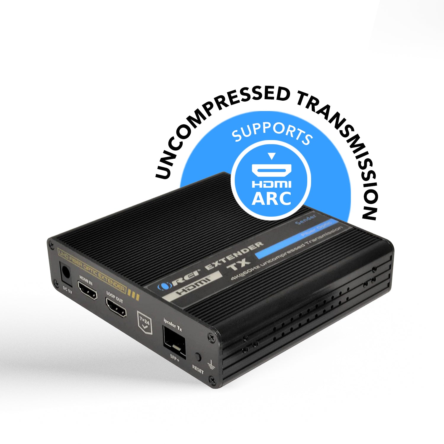 4K HDMI Extender Balun Over Fiber Optic Cable - HDR10, ARC & RS232 Support, Up to 40KM Range (Transmitter & Receiver Sold Separately) - Perfect for Home Theater, Conference Rooms & Long-Distance AV Installations