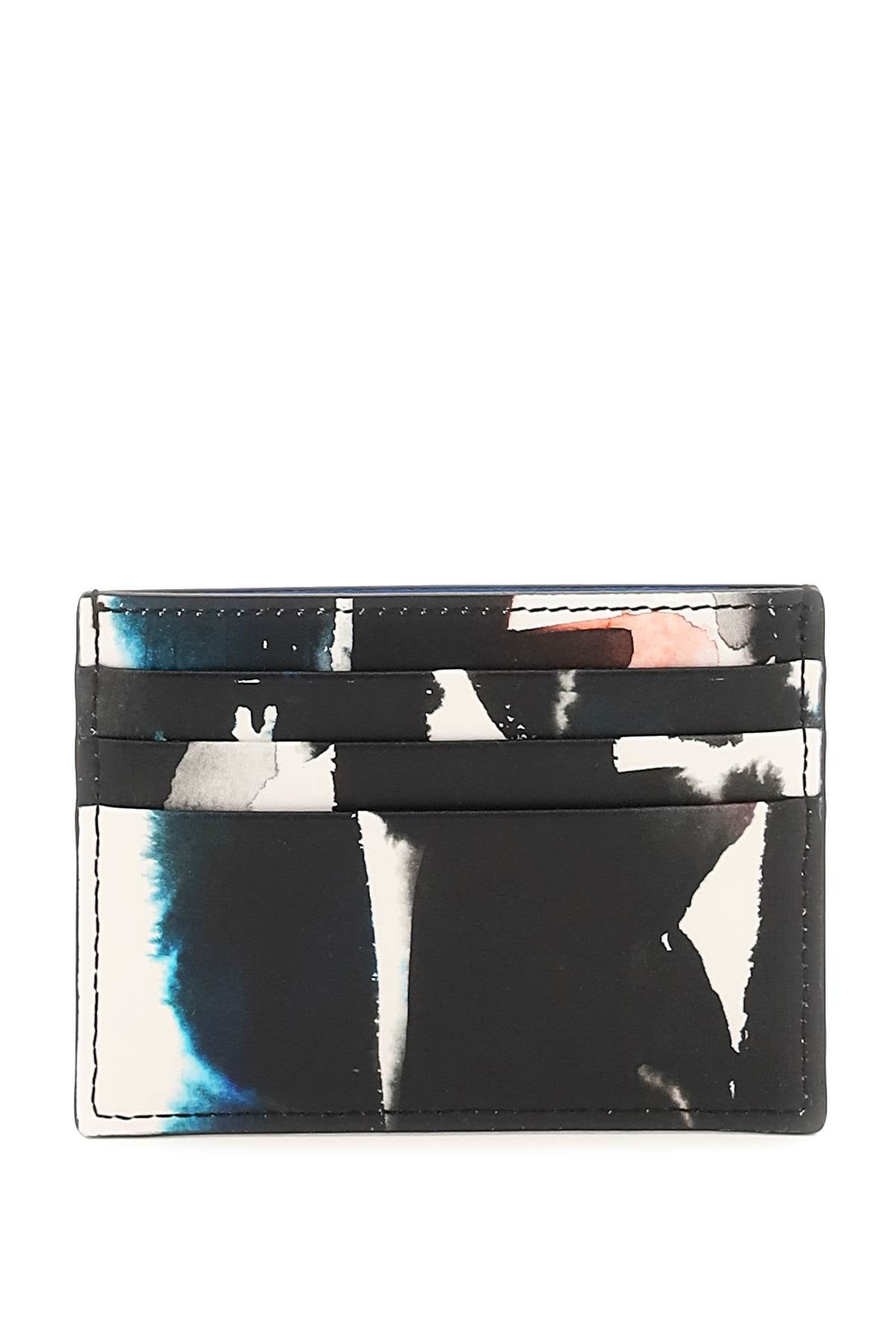 Alexander McQueen 'Harness' Leather Card Holder - Slim RFID Blocking Wallet for Men & Women - Perfect for Travel, Business & Everyday Use