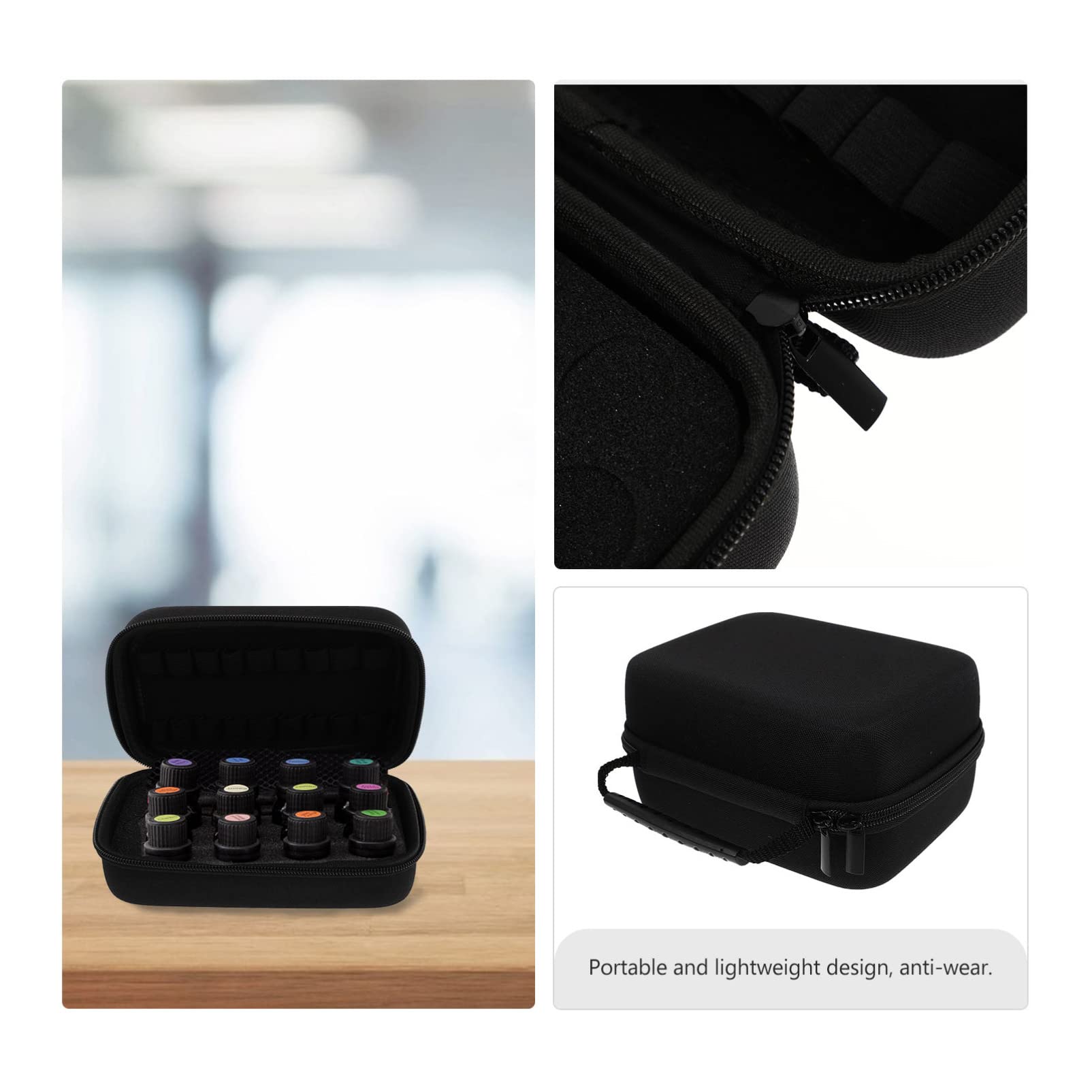 Healifty Essential Oil Storage Bag - Portable Diffuser Carrying Case for Travel, Jewelry Holder & Perfume Organizer - Durable Polyester Aromatherapy Accessory (Perfect for Home, Office & On-the-Go Use)