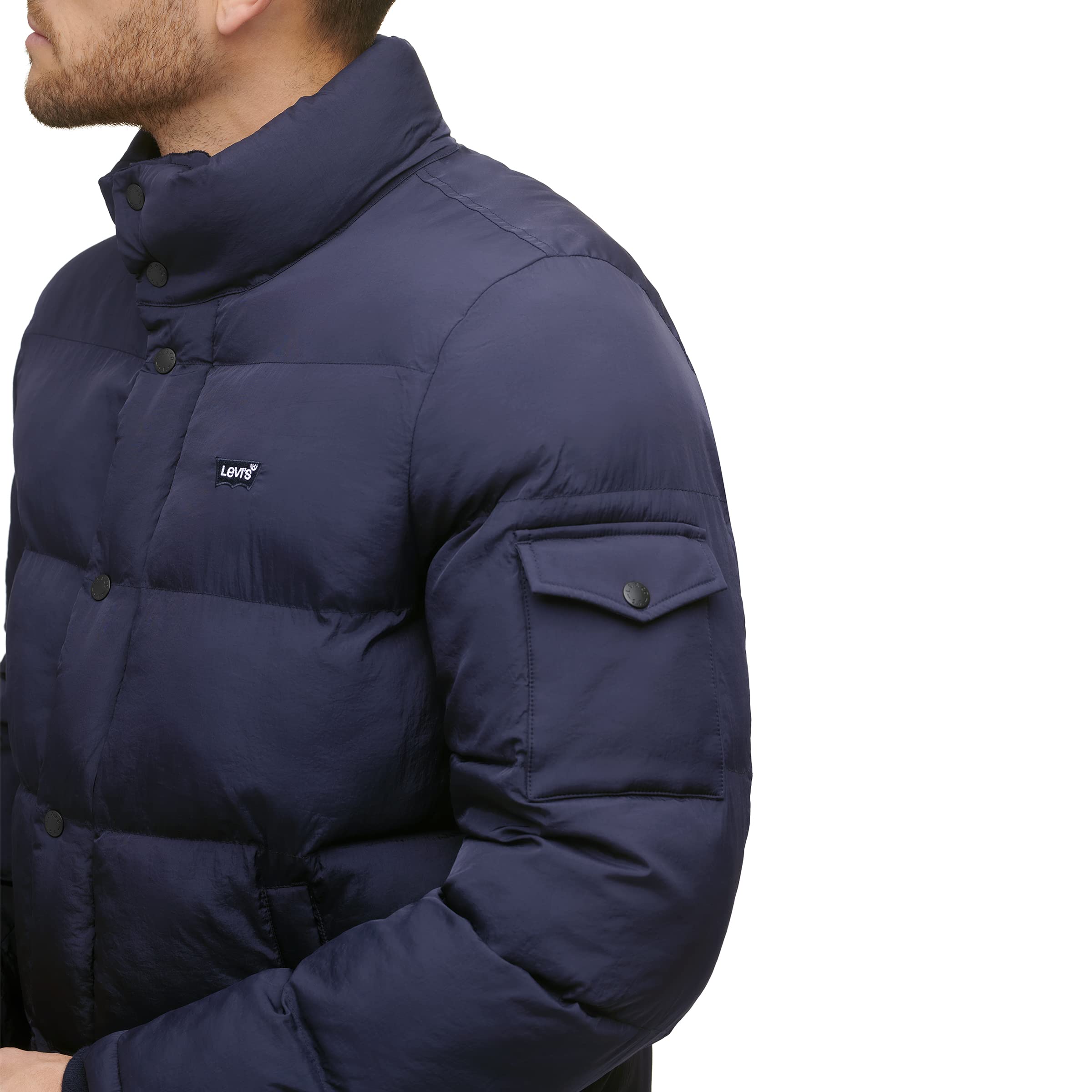 Levi's Men's Bubble Puffer Jacket - Lightweight Winter Coat for Cold Weather, Water-Resistant & Warm - Perfect for Outdoor Activities, Travel & Daily Wear
