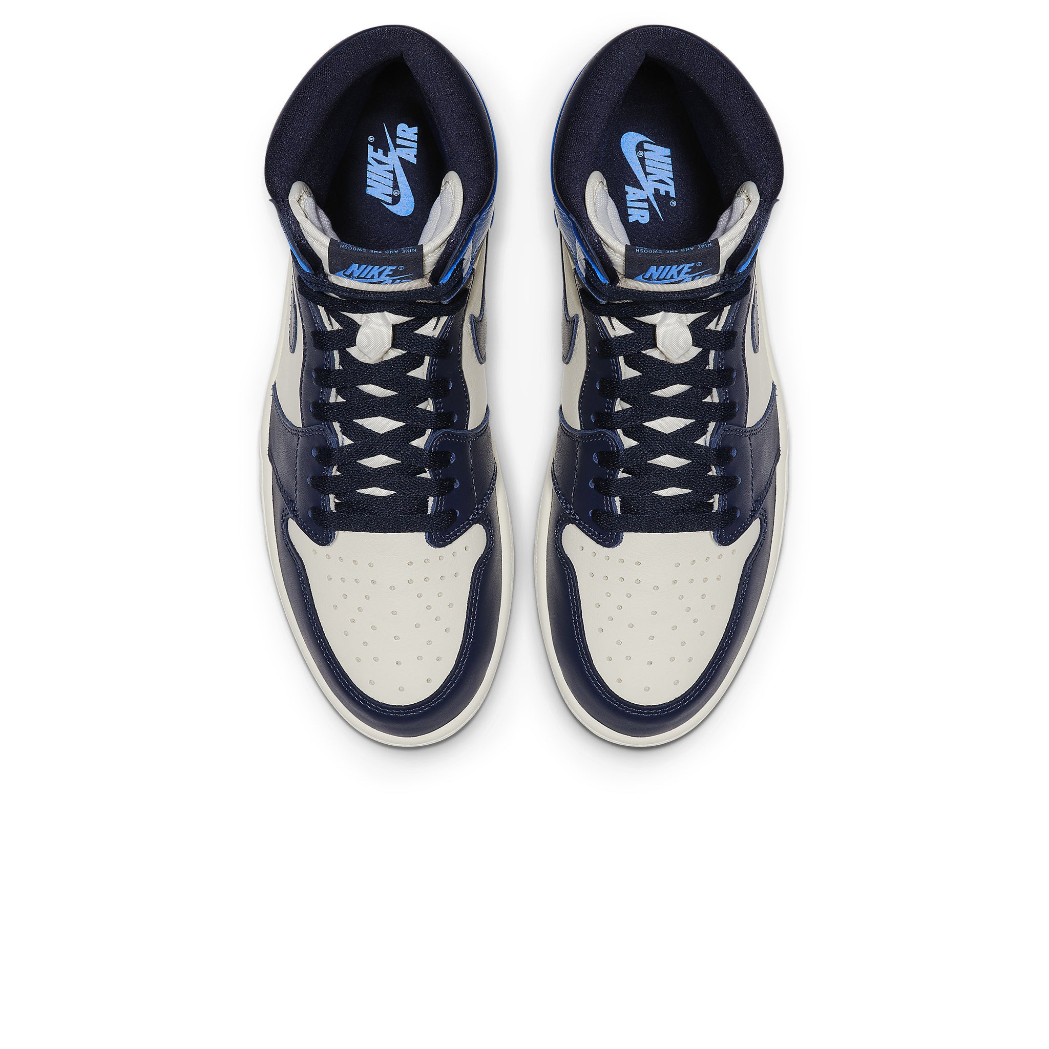 Air Jordan 1 Retro High OG Obsidian Sneakers - Men's Basketball Shoes for Streetwear & Casual Style | Perfect for Sneakerheads, Urban Fashion & Sports Enthusiasts