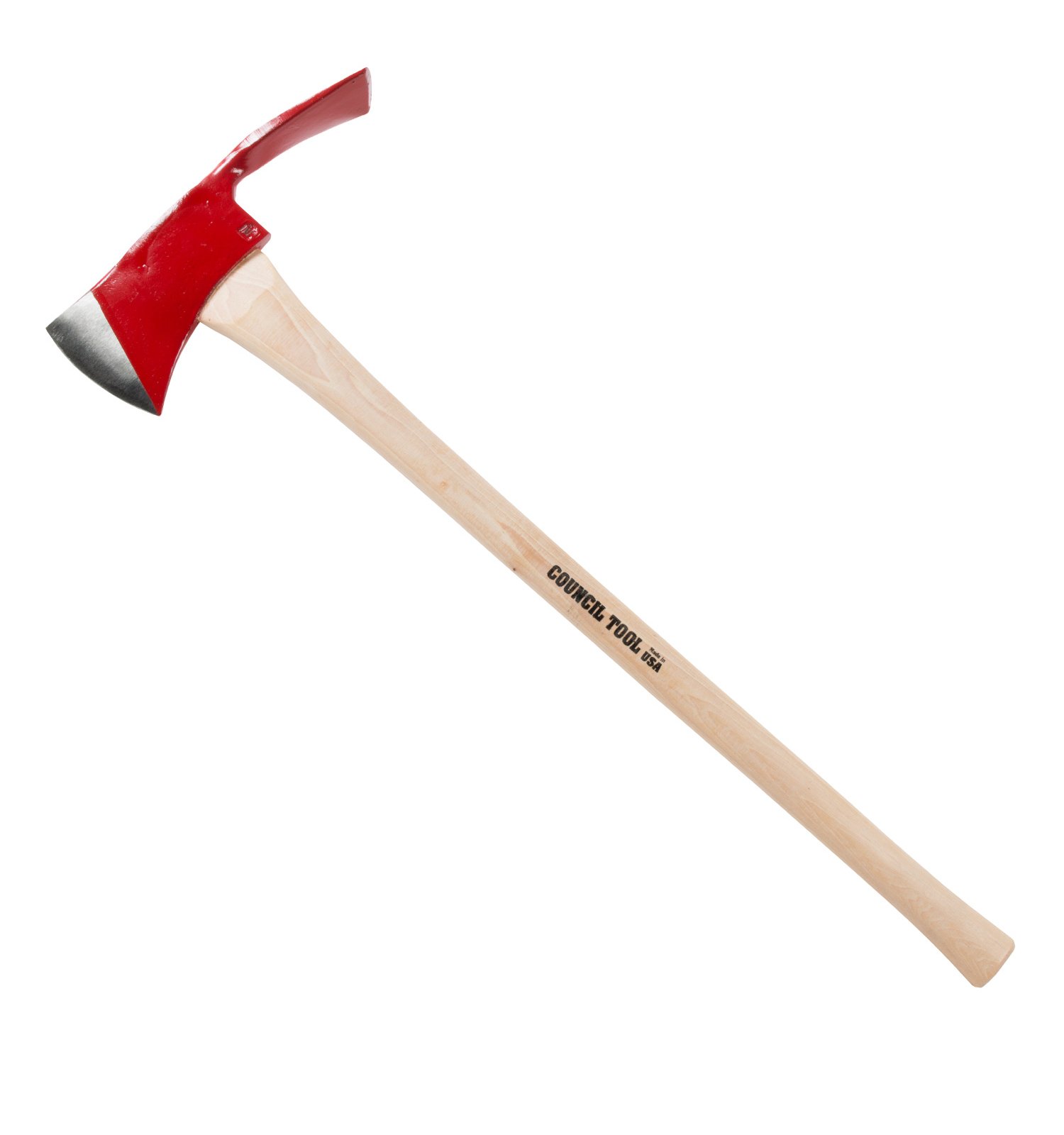 Best Council Tool Pulaski Axe - 36 Inch Single Bit Hickory Handle for Camping, Hiking & Survival - Durable Red Outdoor Axe for Firewood, Trail Clearing & Emergency Use