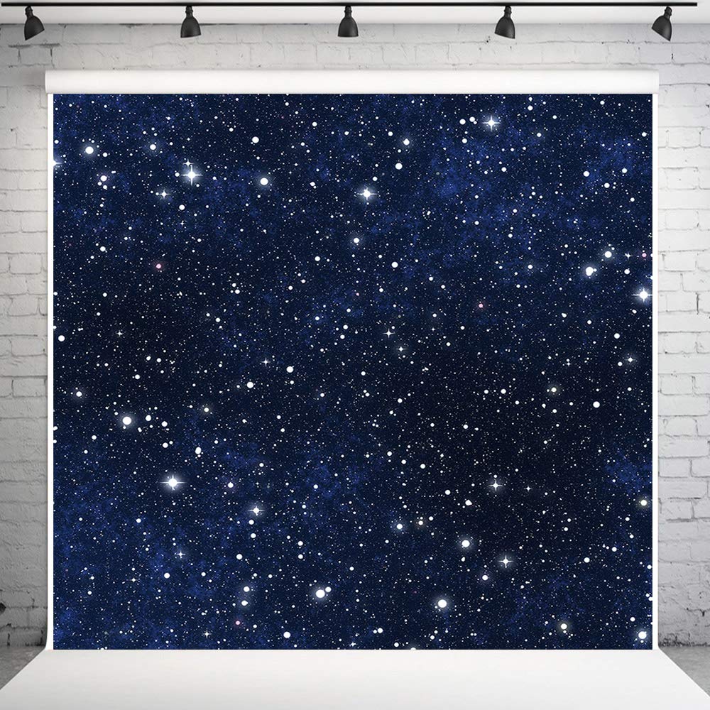 Sensfun Night Sky Star Backdrop - 6x6ft Universe Space Photography Background for Galaxy Themed Parties, Birthday Photo Booths & Studio Shoots - Perfect for Astrophotography, Baby Showers, and Cosmic Events