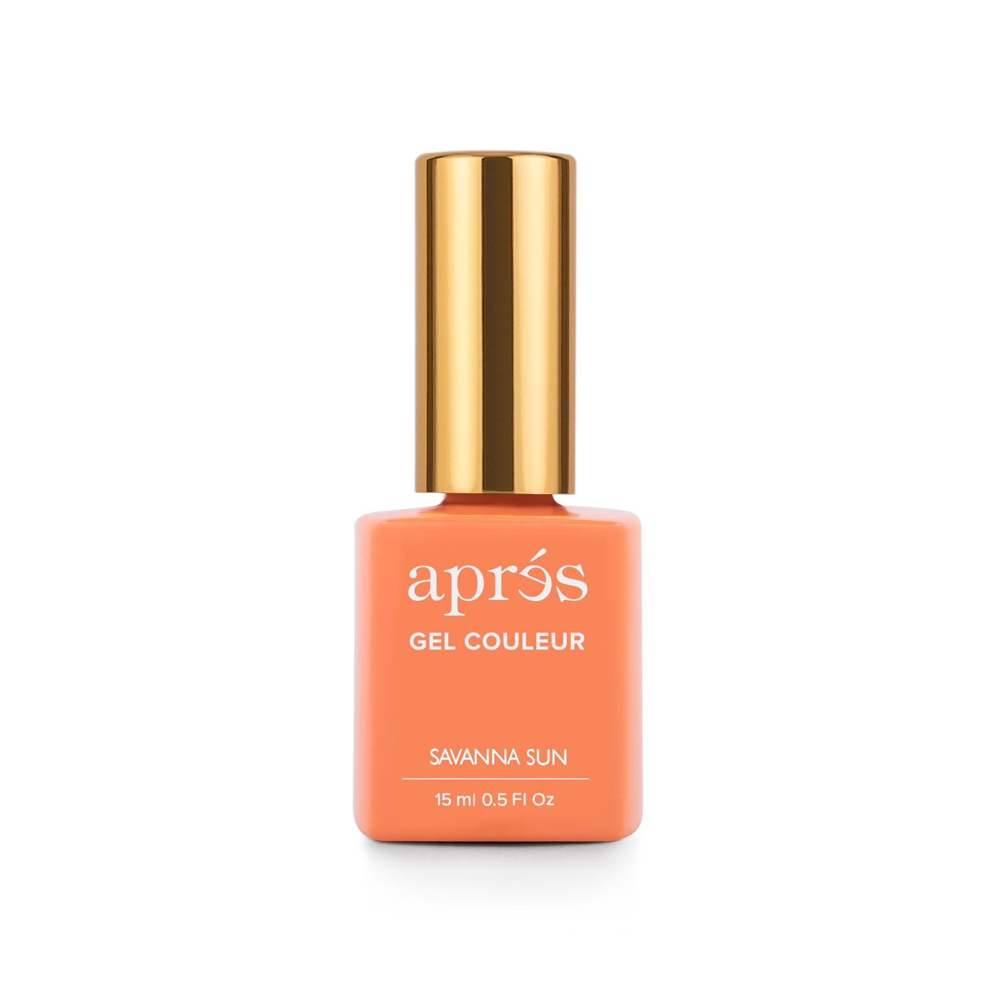 Apres Gel Nail Polish - Savanna Sun Shade, Long-Lasting & High Gloss Gel Nail Color for Manicures & Pedicures | Perfect for Summer Nails, Salon-Quality DIY Nails at Home