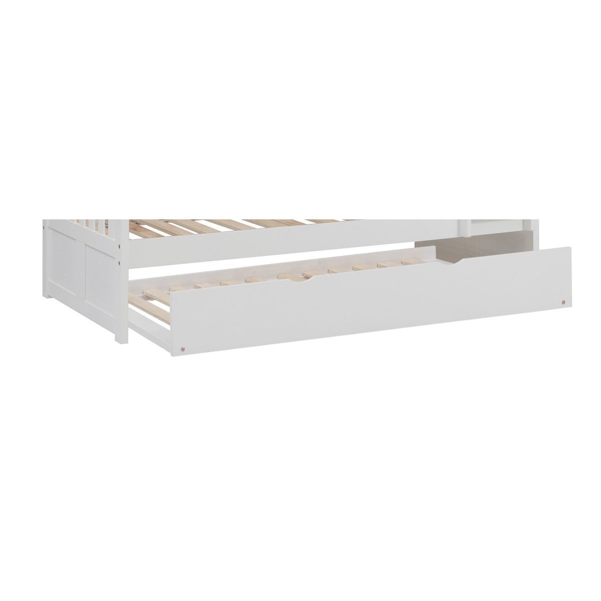 Galen Collection Twin Trundle Daybed with Storage - Modern Wooden Twin Size Sleeper Sofa for Guest Room, Kids Room & Small Spaces - Perfect for Sleepovers, Home Office & Multi-Functional Living Areas