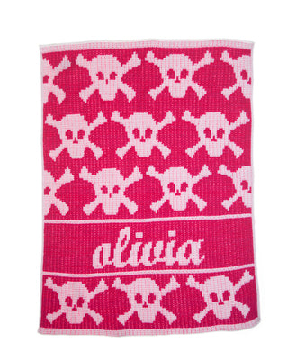 Butterscotch Blankets with Skull and Crossbone Designs - Soft Cozy Throw Blankets for Home Decor, Bedroom, and Halloween Party Decorations