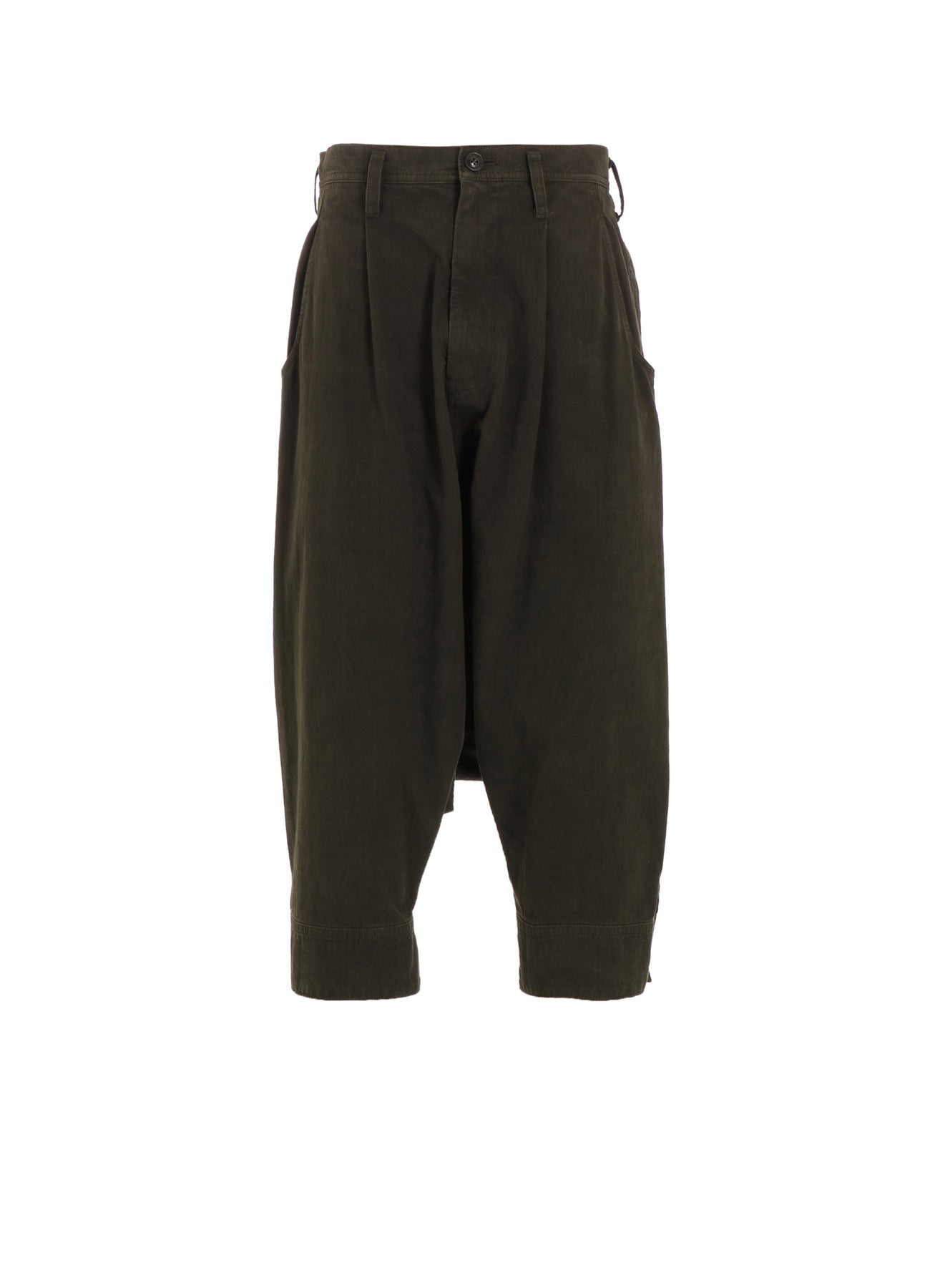 Stylish Cotton Slab Garment Dyed Cuffed Hem Sarouel Pants for Men & Women - Perfect for Casual Wear, Street Fashion, and Boho Outfits