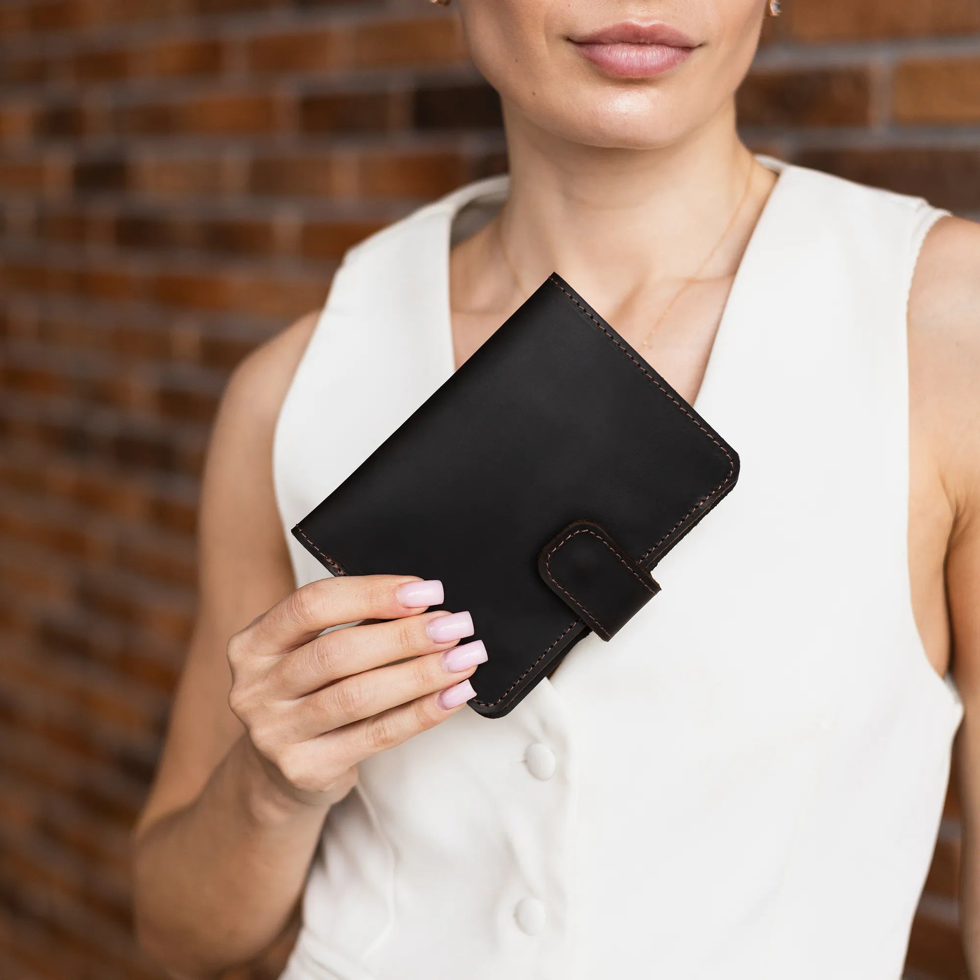 Genuine Leather Passport Holder Wallet - RFID Blocking Travel Organizer for Men & Women - Perfect for Airports, Business Trips, and International Travel