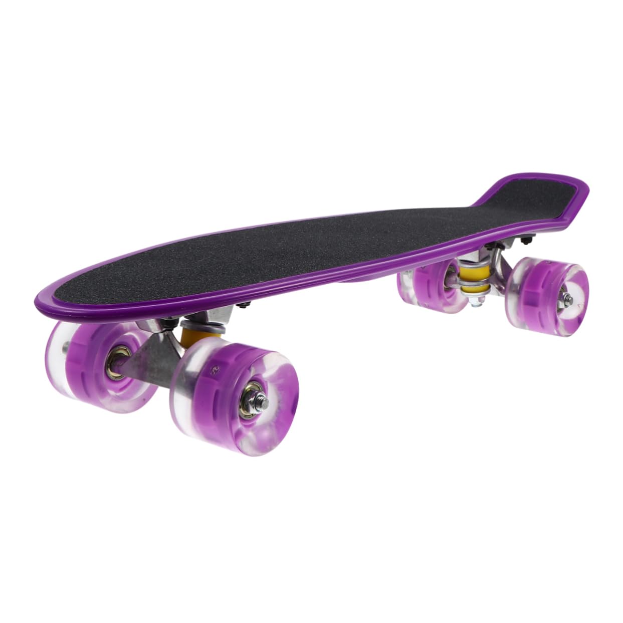 INOOMP Frosted Skateboard for Beginners - Small Fish Design Wooden Skateboard with Flashing Wheels | Outdoor Street Skateboard for Boys & Girls | Vintage Style Toy for Kids & Teens | Perfect for Commuting, Tricks & Fun Rides