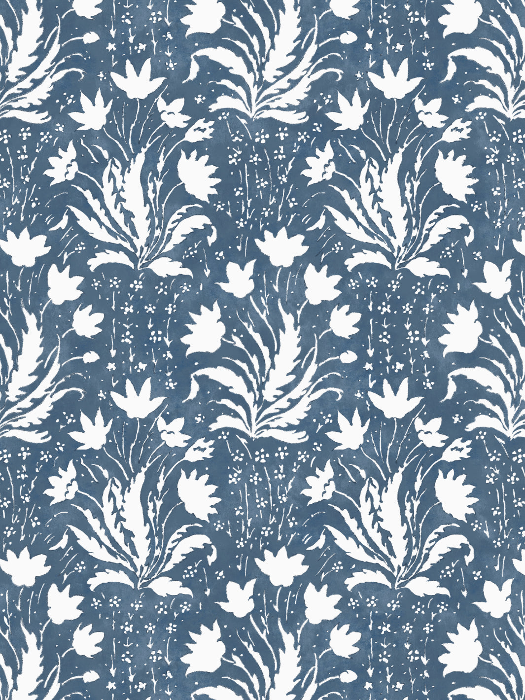 Nathan Turner Dark Blue Floral Wallpaper - Premium Peel and Stick Wallpaper for Bedroom, Living Room & Home Decor