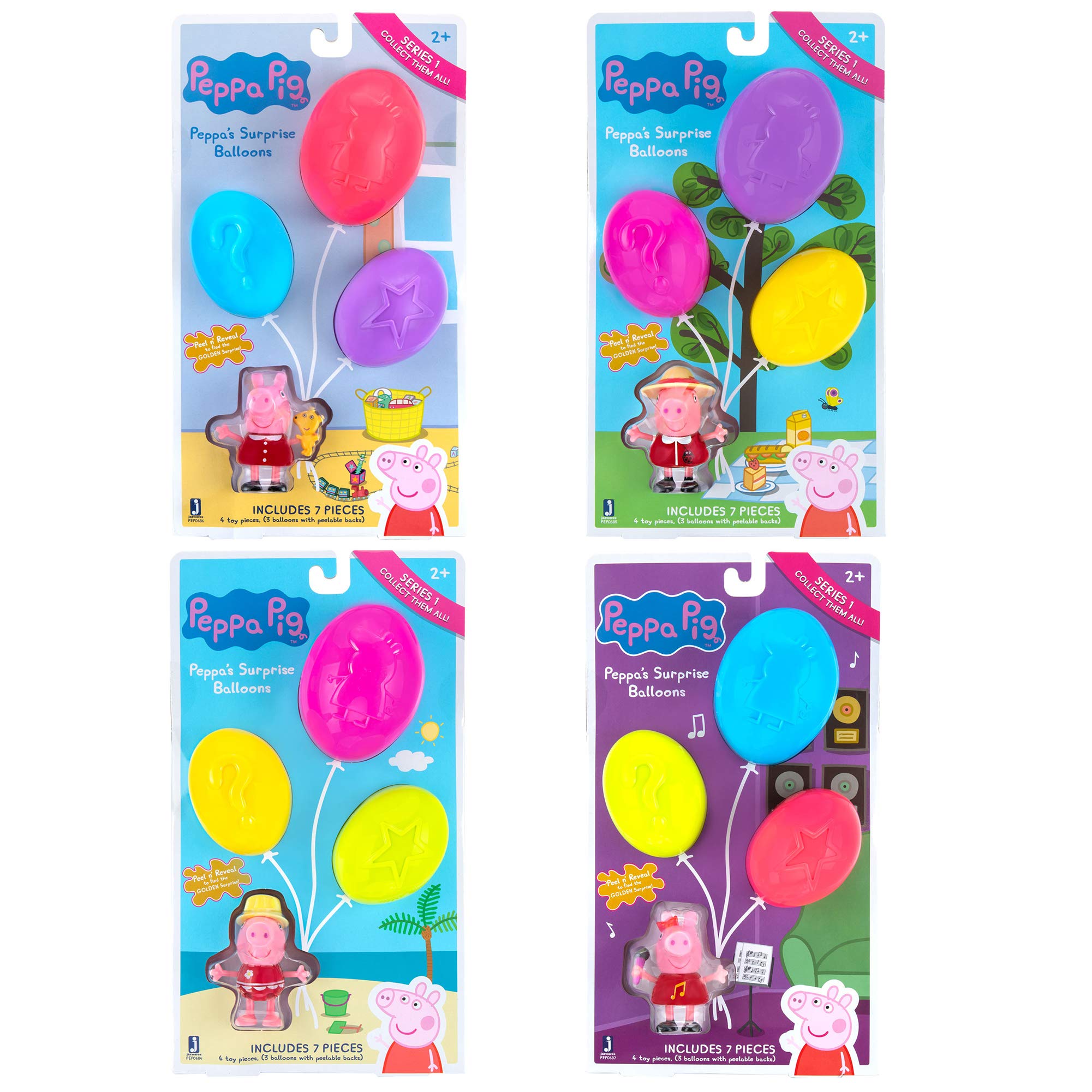 Peppa Pig Surprise Balloons Bundle - 2 Pack Party Supplies for Kids Birthday, Baby Shower & Celebration Decorations