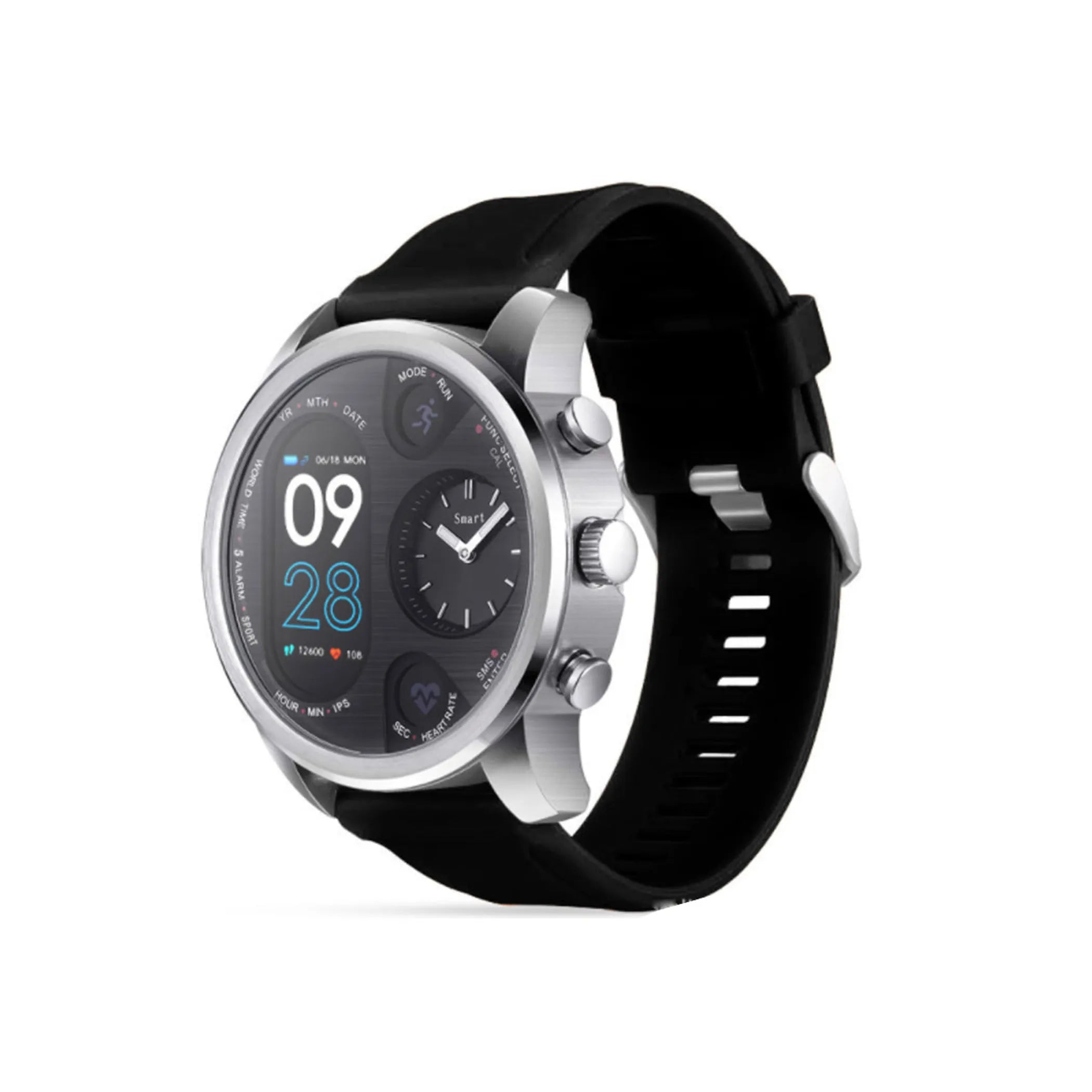 Alista Rugged Smart Watch - Waterproof Fitness Tracker with Heart Rate Monitor, GPS & Sleep Tracking - Perfect for Outdoor Sports, Hiking & Daily Activity Tracking