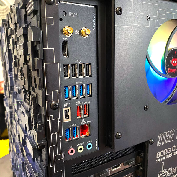 Star Trek Borg Cube ATX: Galaxy Edition Gaming PC - Prebuilt with AMD Ryzen 5 7600X Processor | Perfect for Sci-Fi Fans & High-Performance Gaming | Home Office & Entertainment Setup