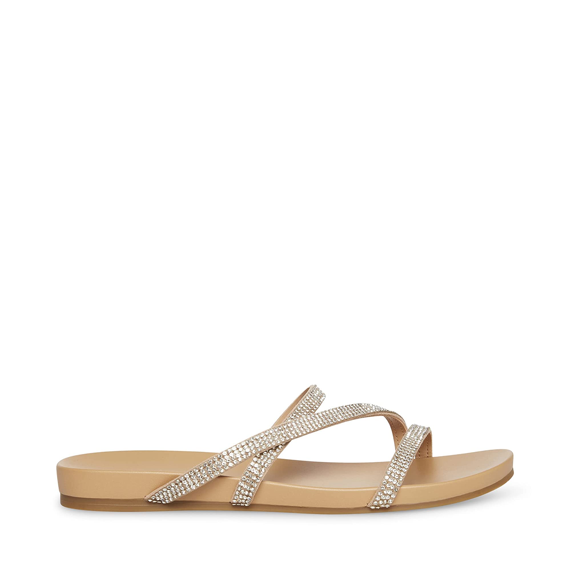 Madden Girl Women's Candy-S Flat Sandal - Comfortable Summer Casual Shoes for Beach, Vacation & Everyday Wear